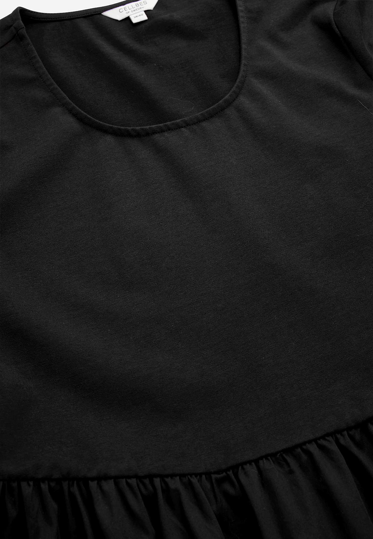 Kleid aus Popeline und Trikot