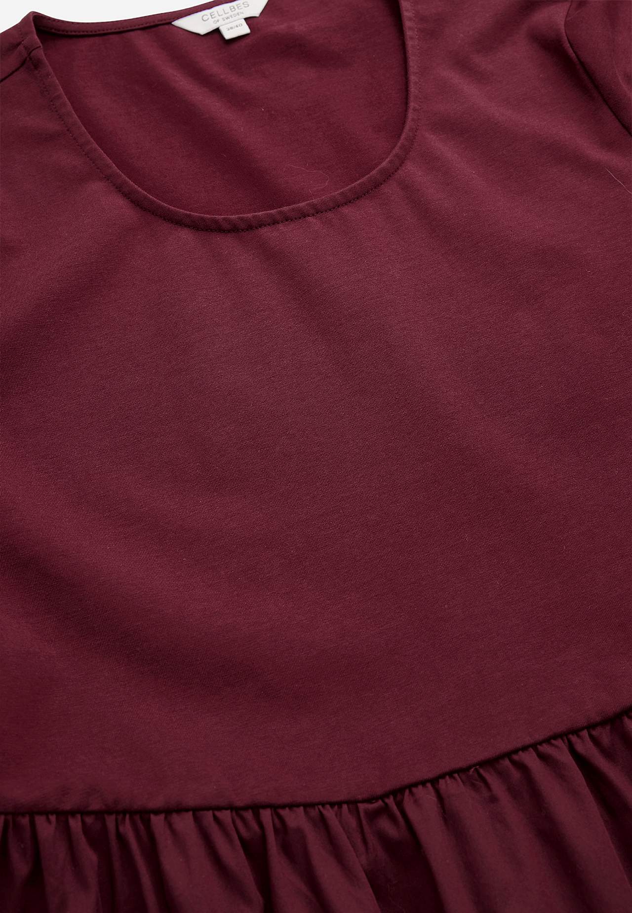 Kleid aus Popeline und Trikot