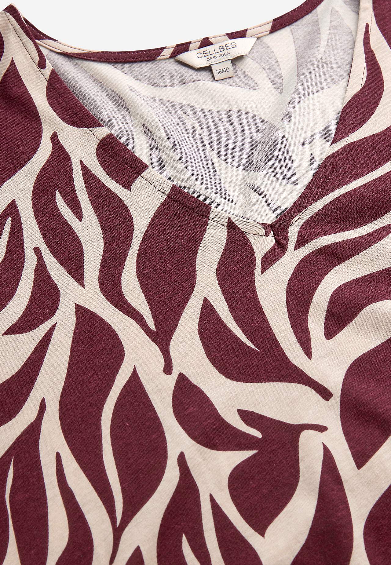 Gemusterte Jersey-Tunika mit Taschen