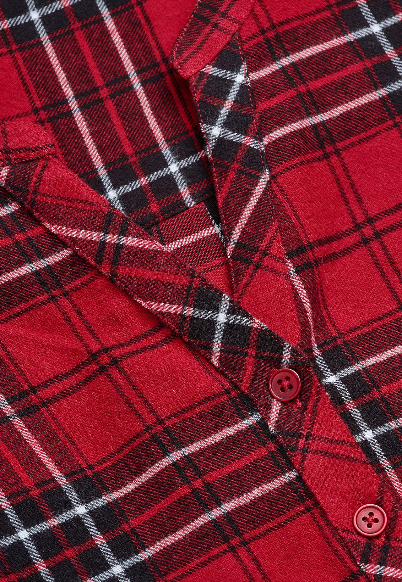 Tunika aus Flanell mit Taschen
