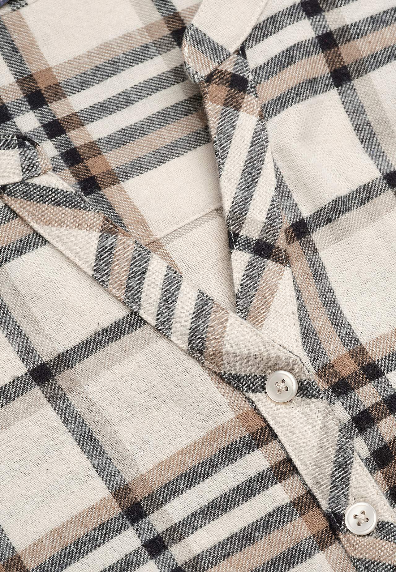 Tunika aus Flanell mit Taschen