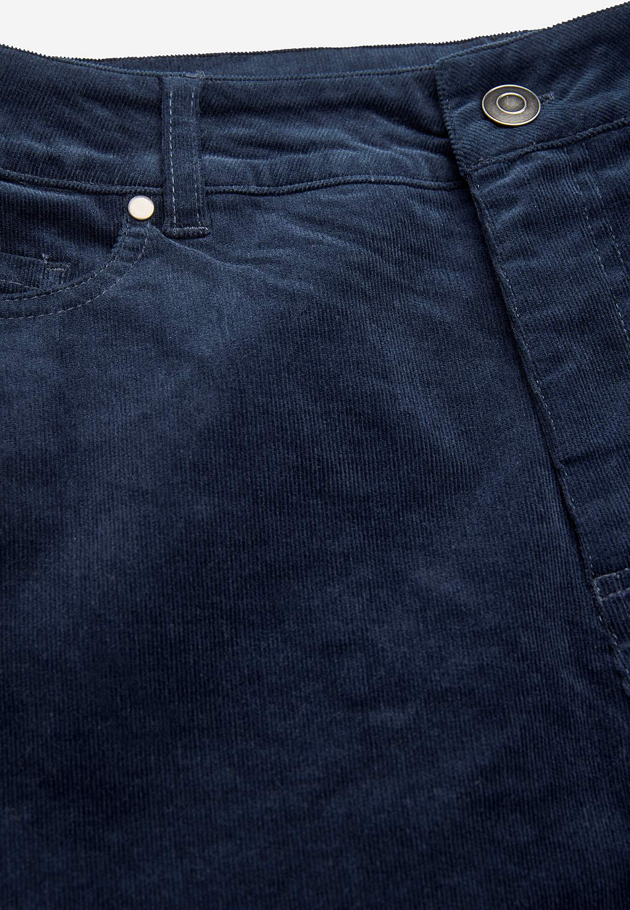 Elastische Kordhose mit geraden Beinen