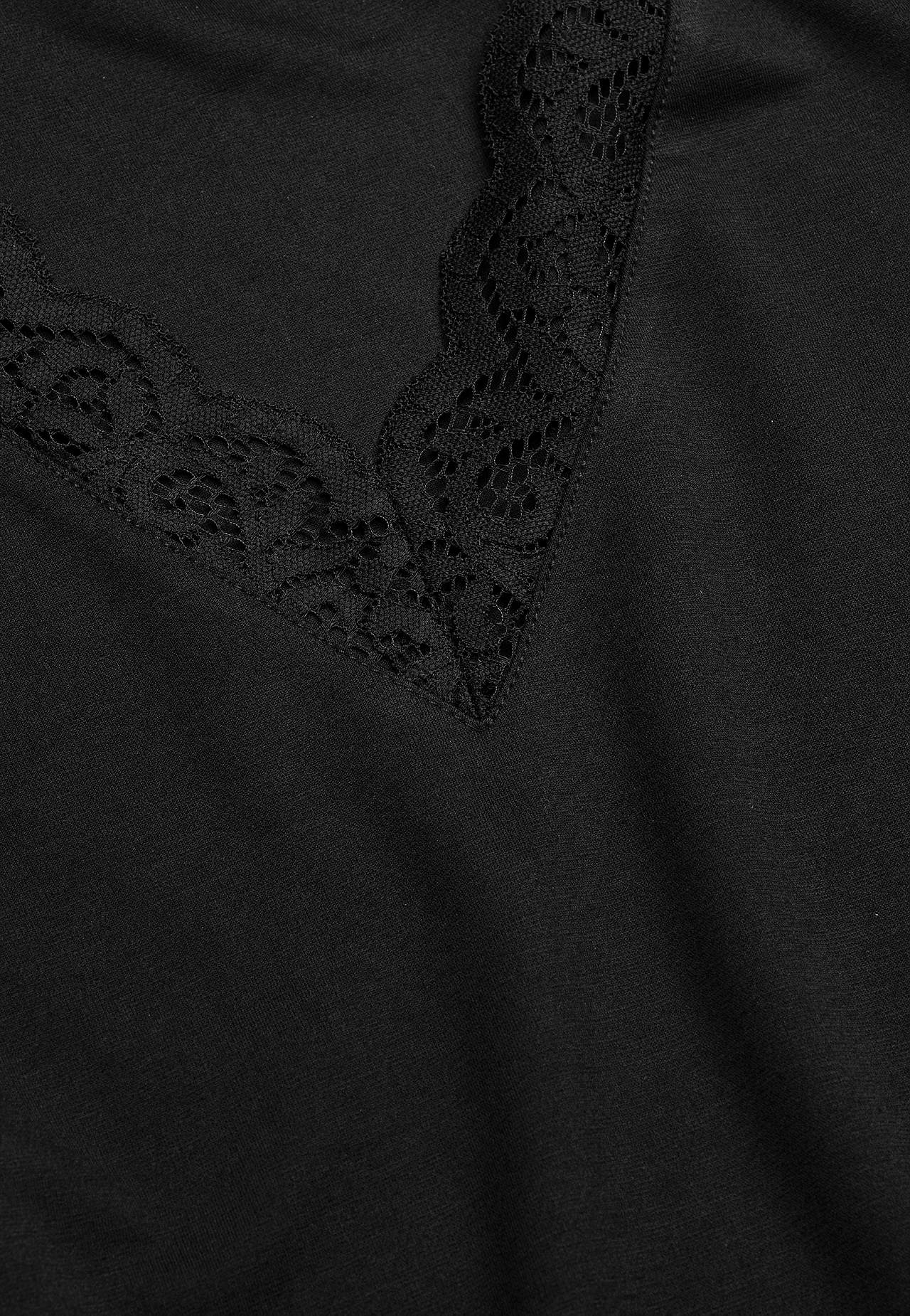 Jersey-Tunika mit Spitzendetails