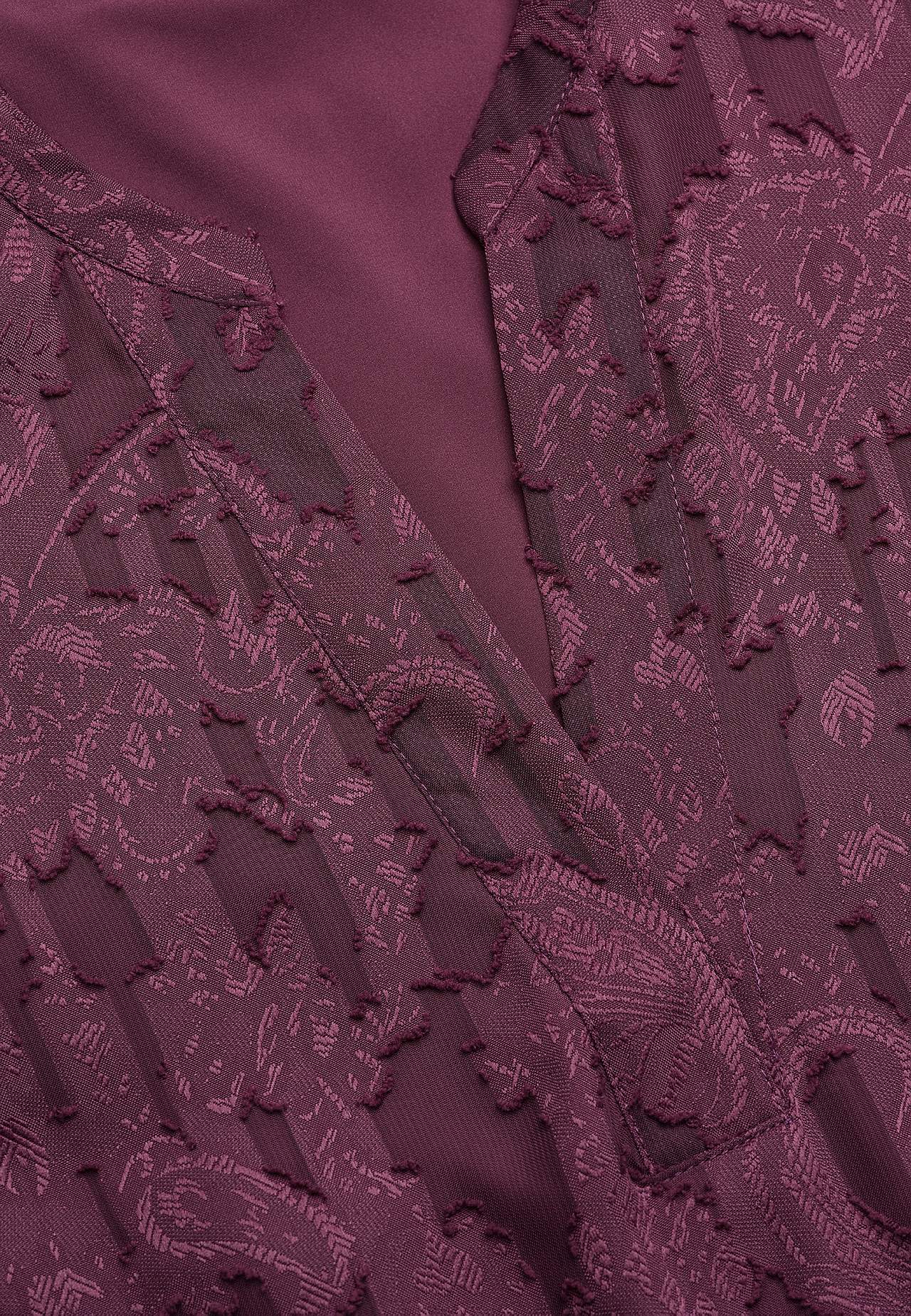 Durchsichtiges Kleid mit Jacquard-Gewebe