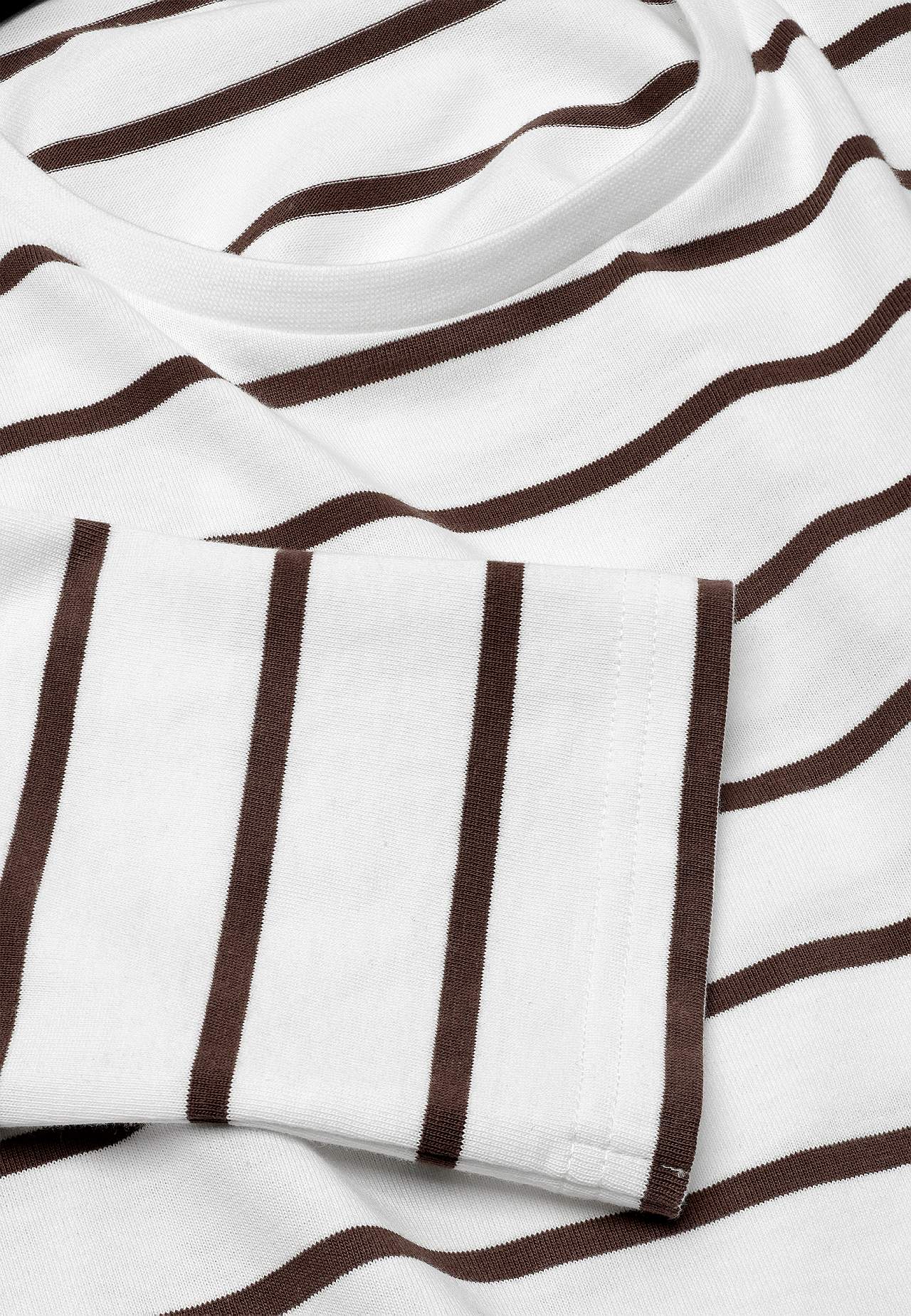 Gestreiftes Jersey-Top aus Bio-Baumwolle