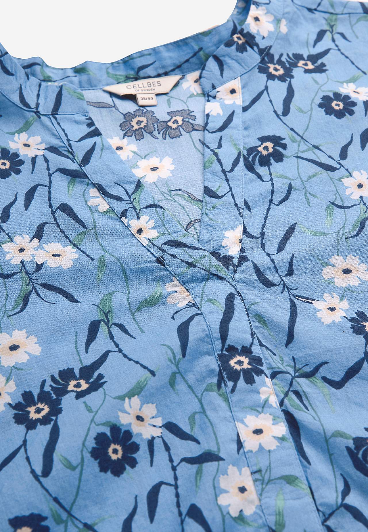 Gewebte Tunika mit einem Blumen-Muster