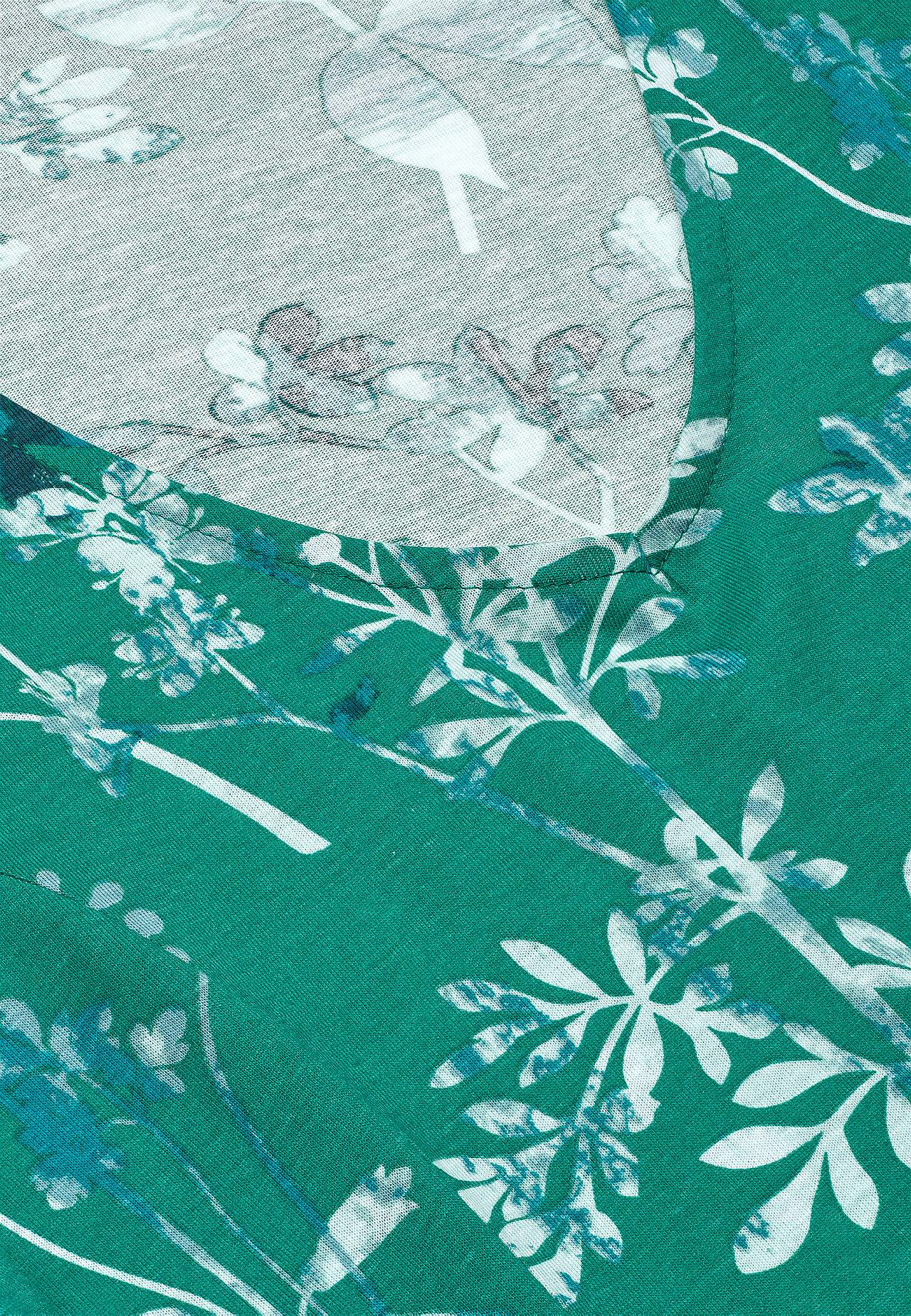 Gemustertes Jerseykleid mit Taschen