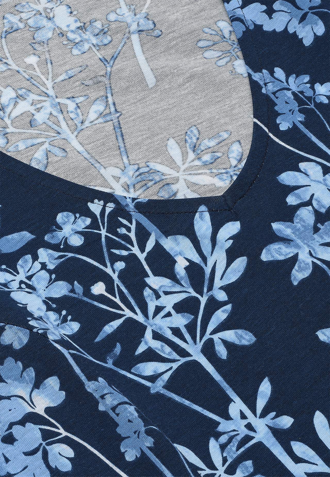 Gemustertes Jerseykleid mit Taschen