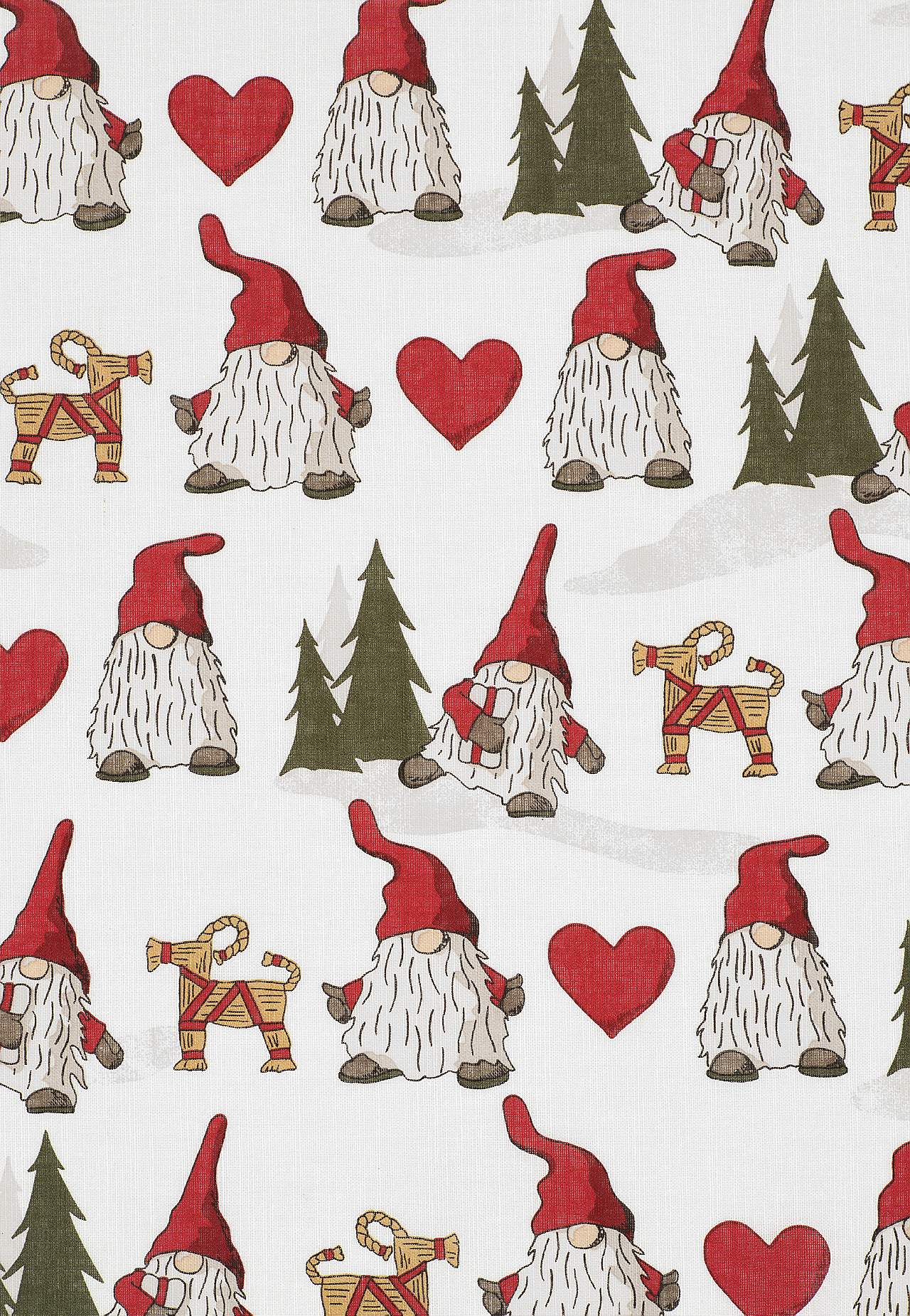 Gemusterter Weihnachts-Vorhang 2er-Pack