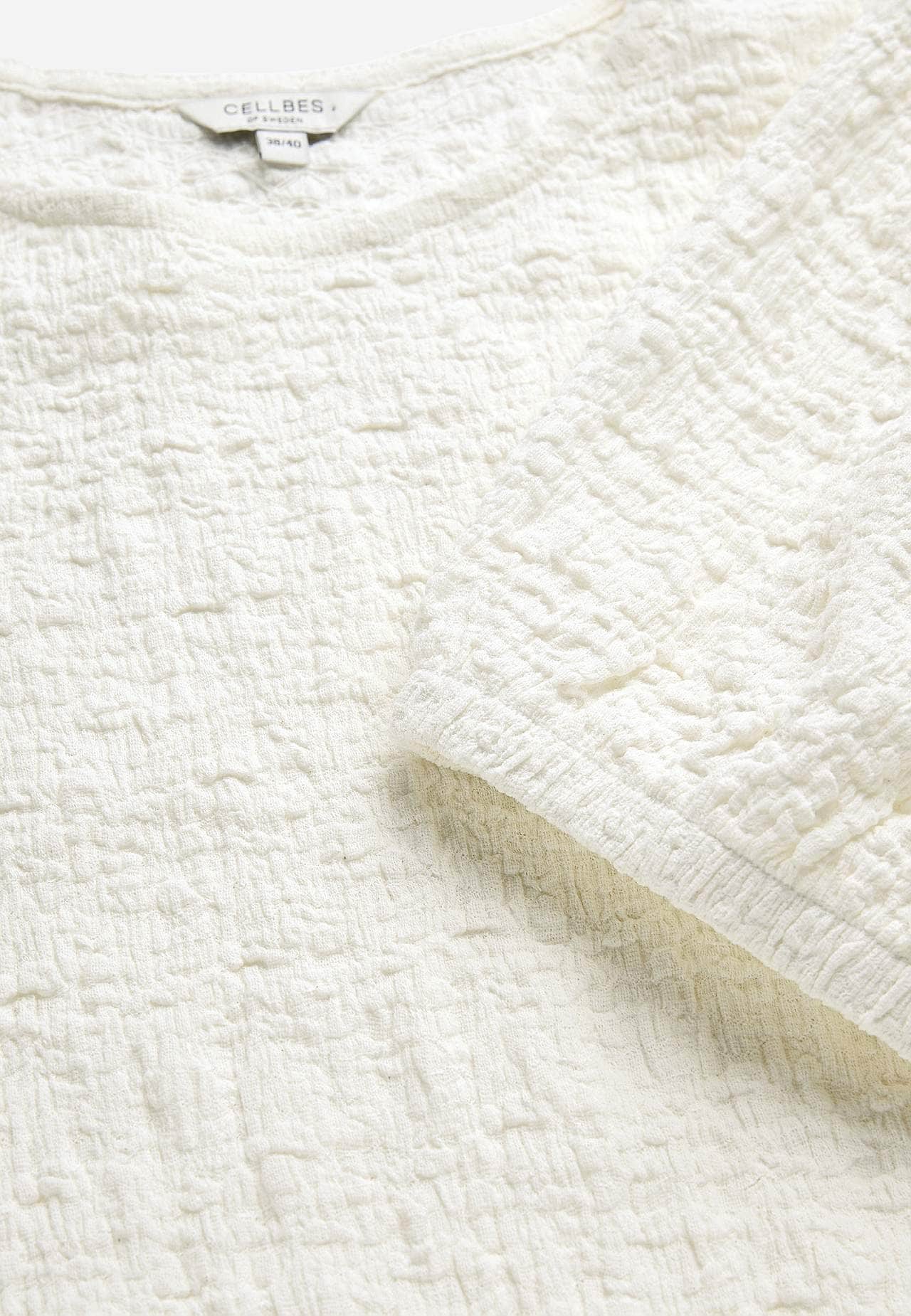 Jersey-Top mit Struktur