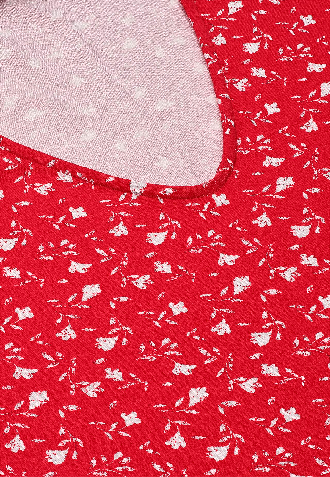 Jerseykleid mit einem Blumen-Muster und Taschen