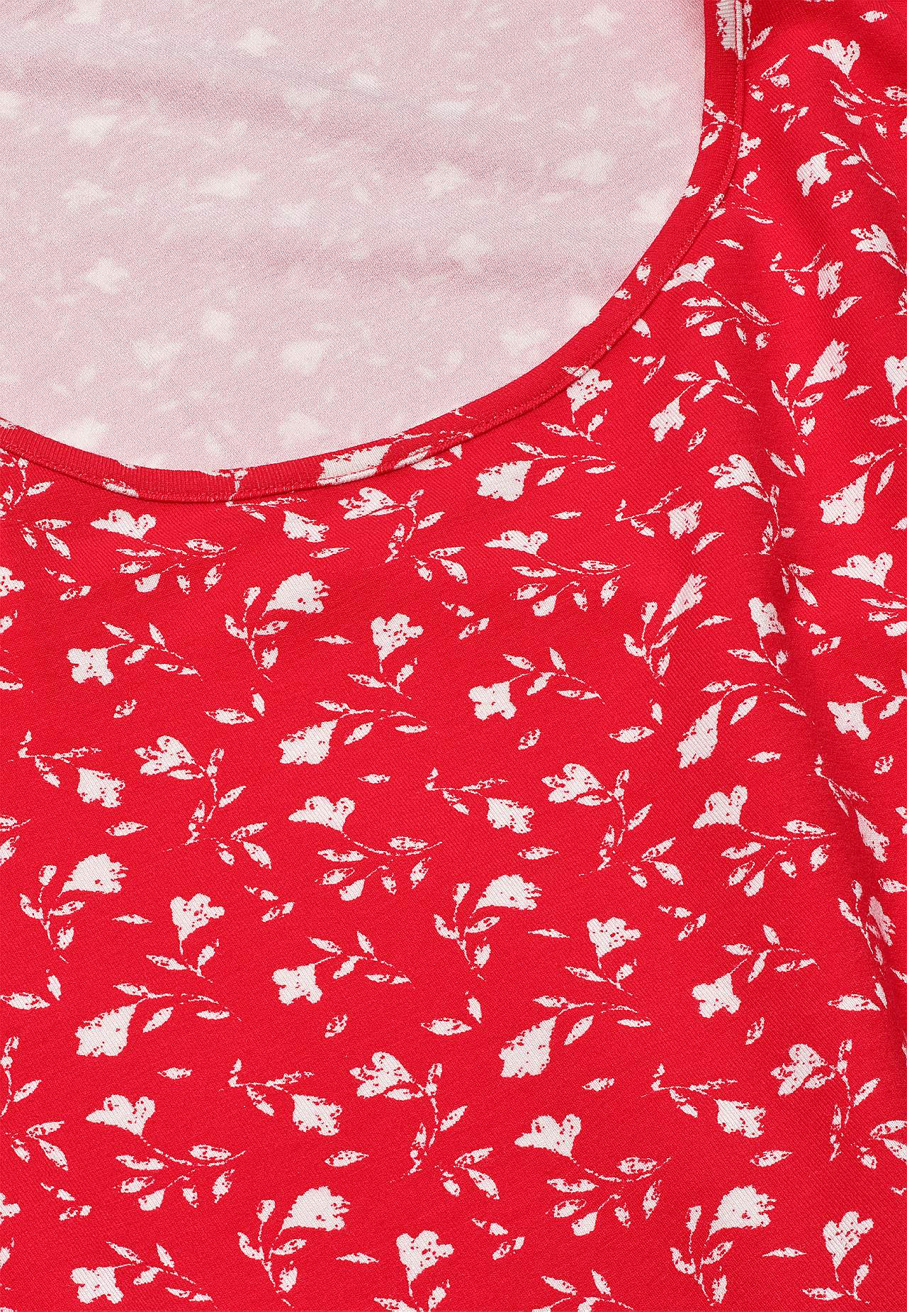 Jersey-Tunika mit einem Blumen-Muster