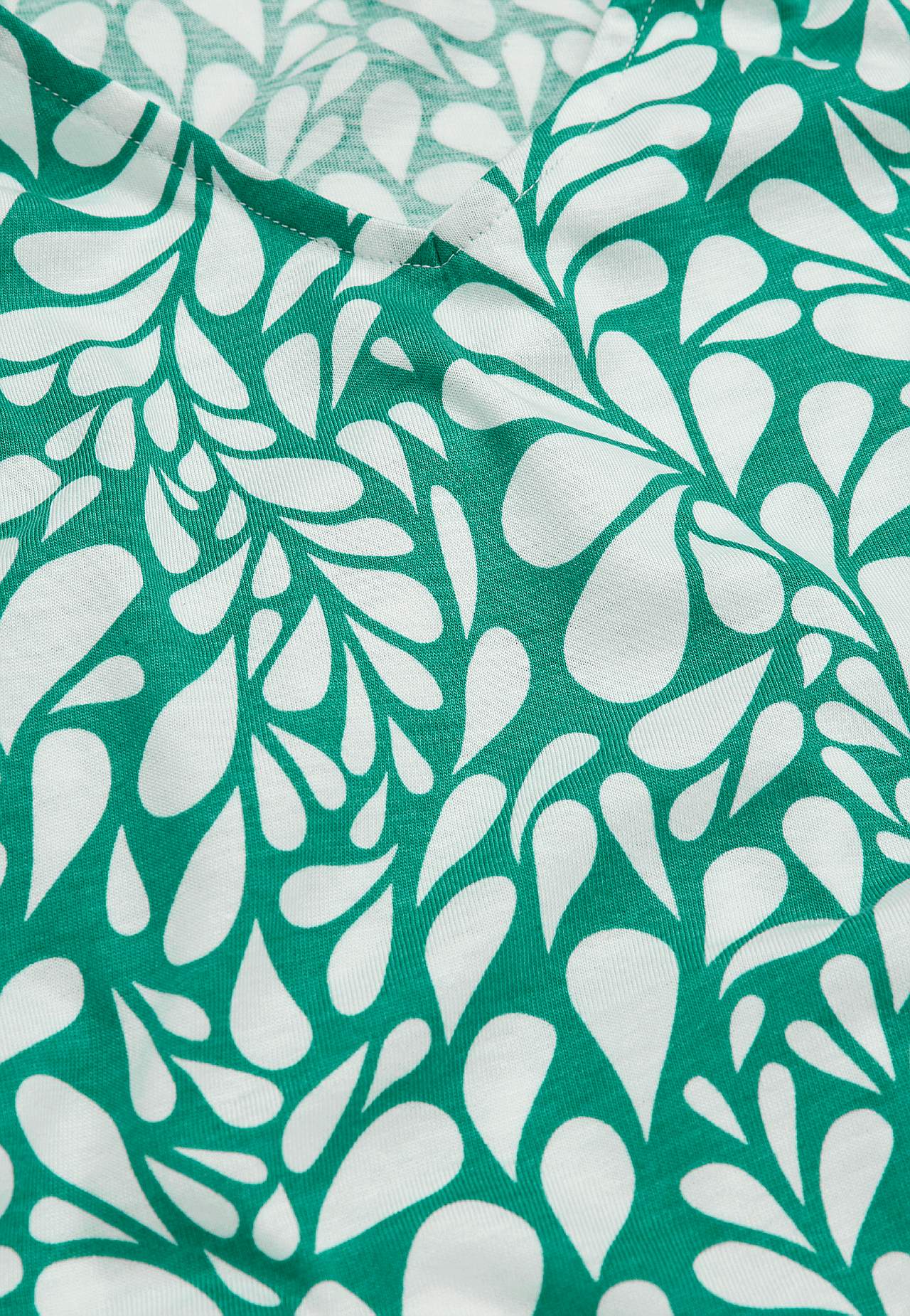 Jersey-Top mit kurzen Ärmeln