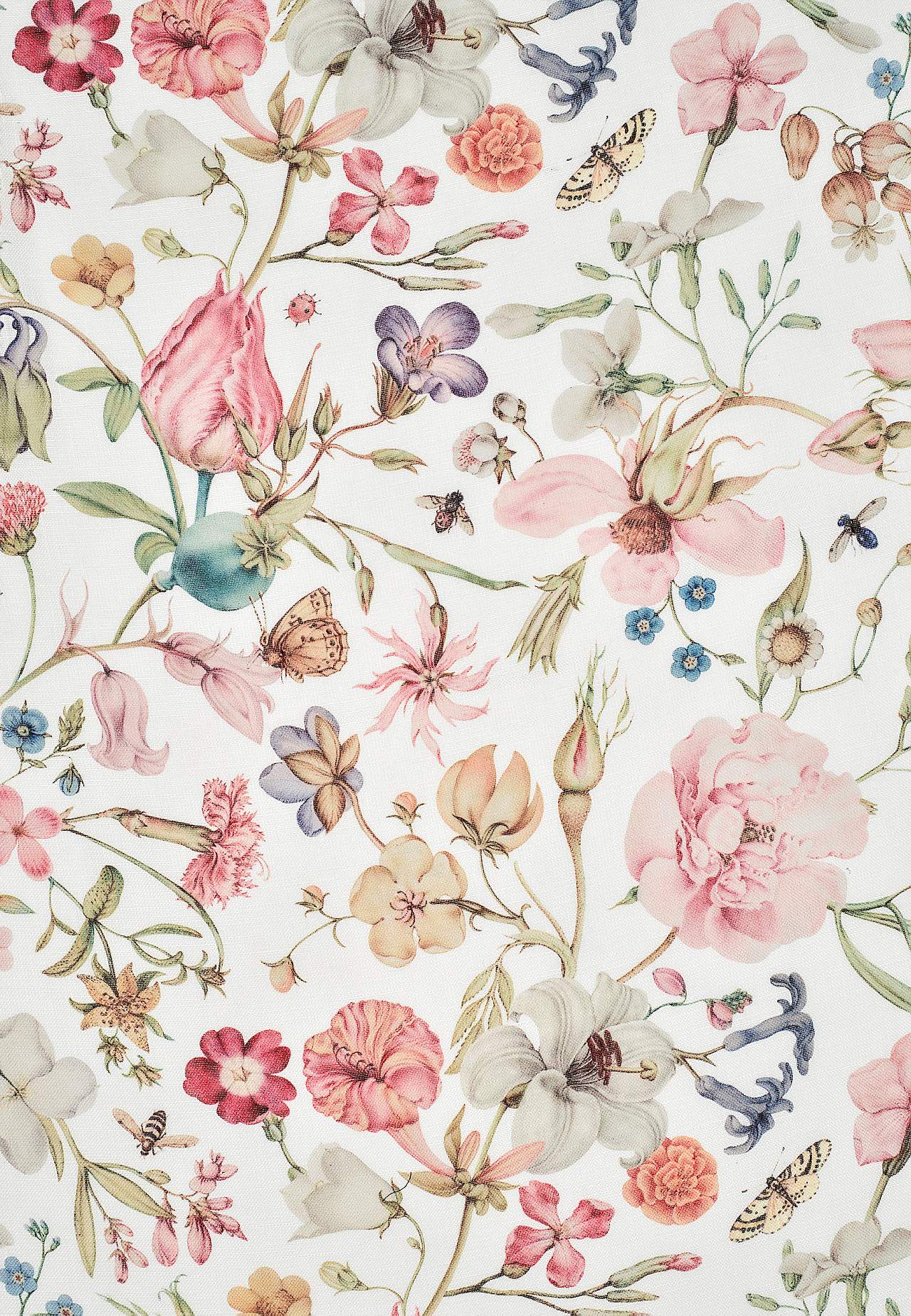 Multiband-Vorhang mit einem Blumen-Muster 2er-Pack
