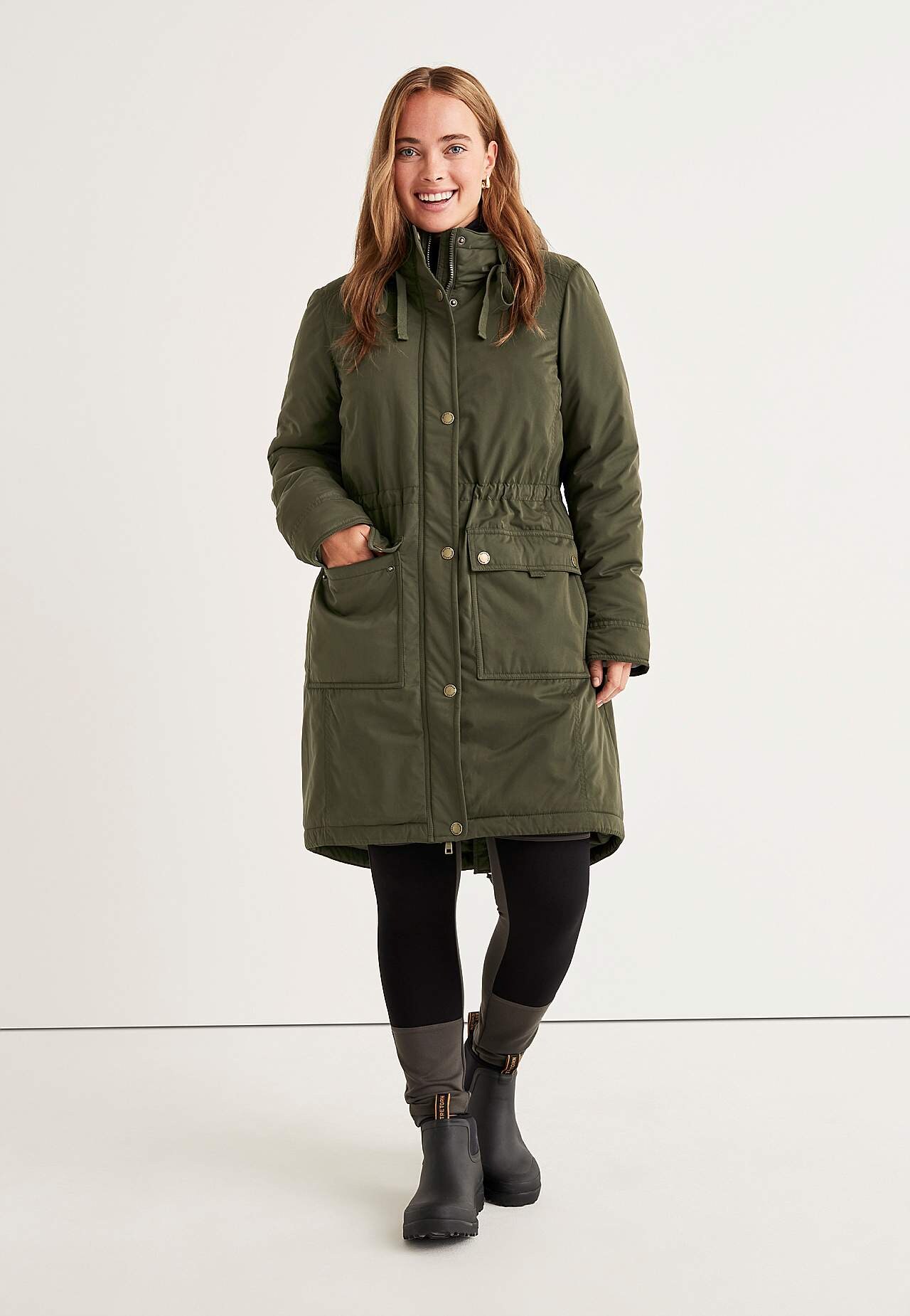 Parka mit pile-gefütterter Kapuze