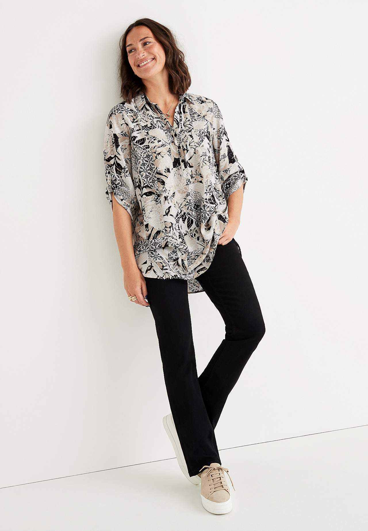 Tunika mit 3/4-Ärmeln