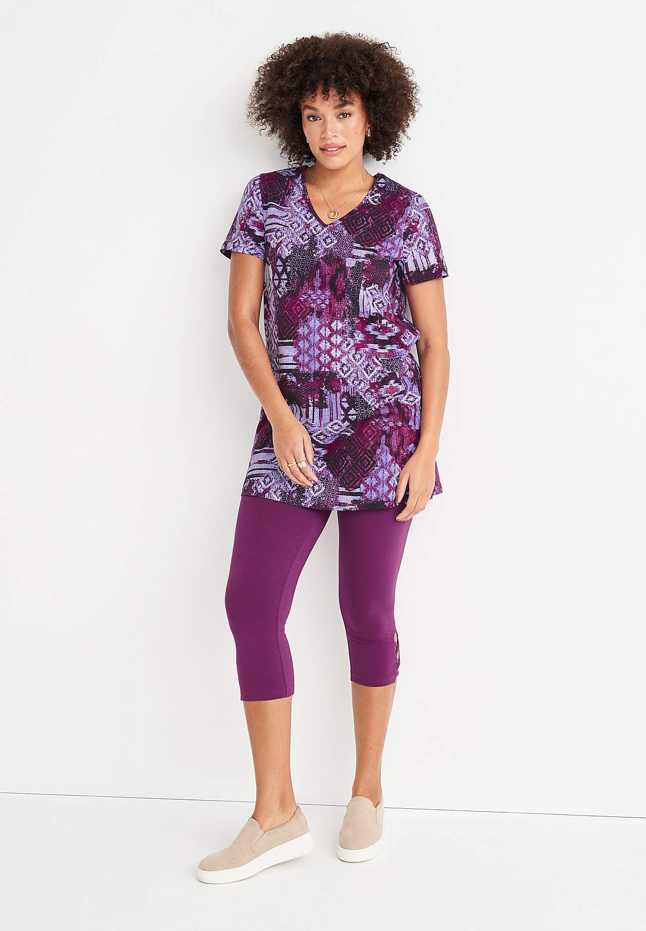Kurzärmlige Jersey-Tunika 2er-Pack