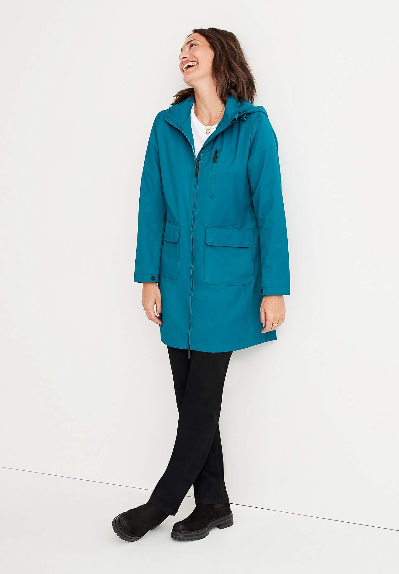 Langer Windbreaker
