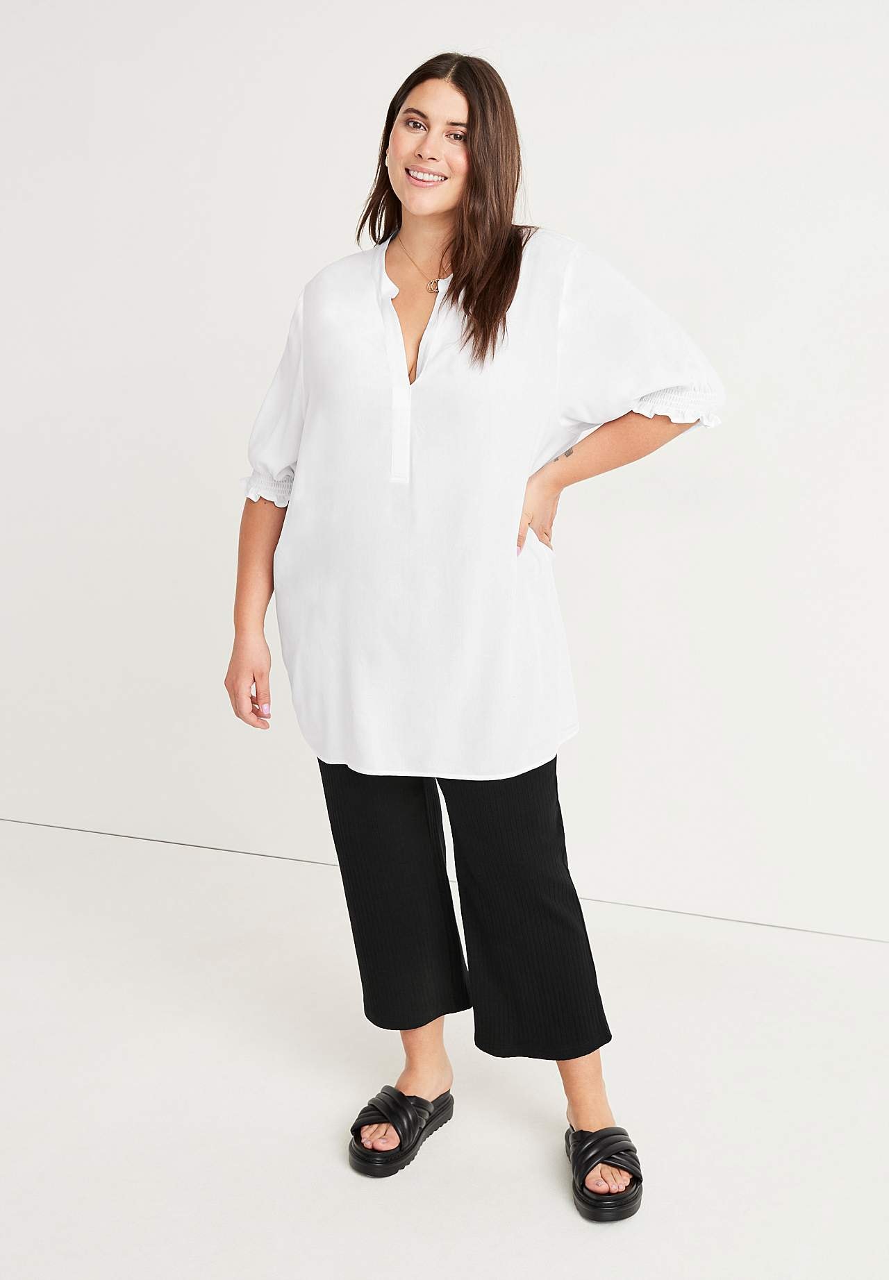 Gerippter Culottes