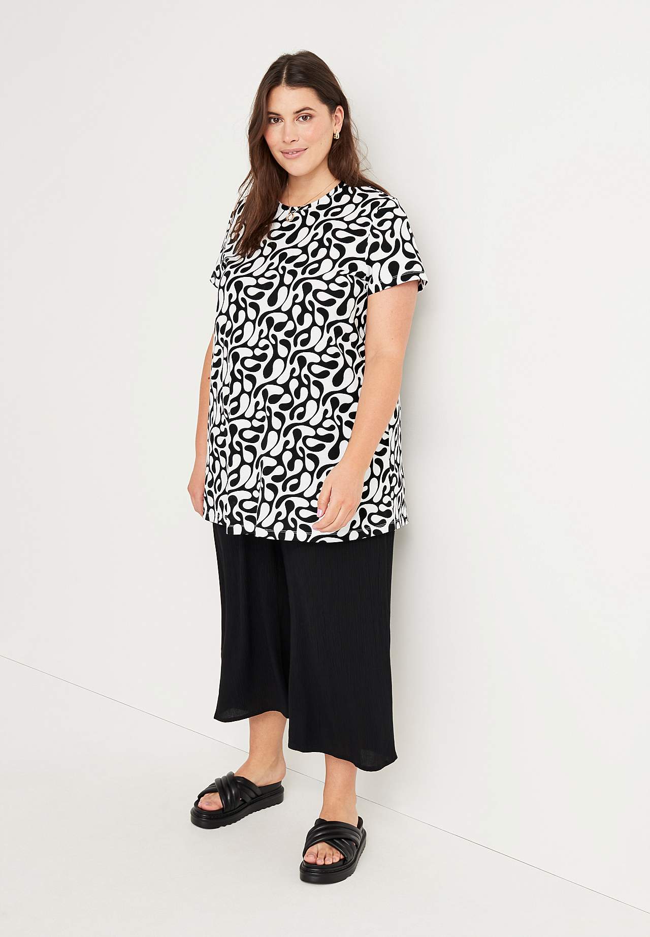 Kurzärmlige Jersey-Tunika