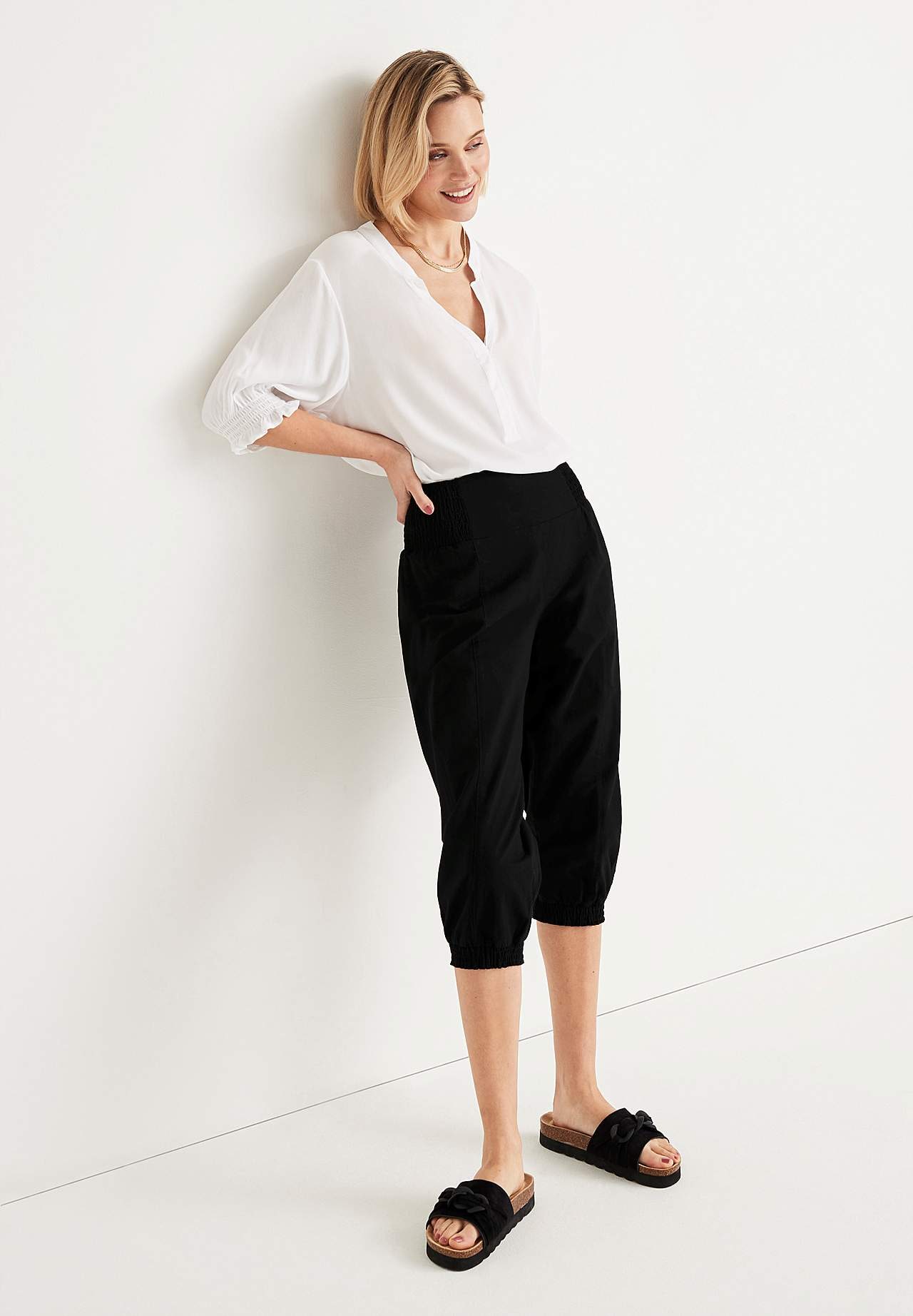 Gewebte Caprihose Nellie