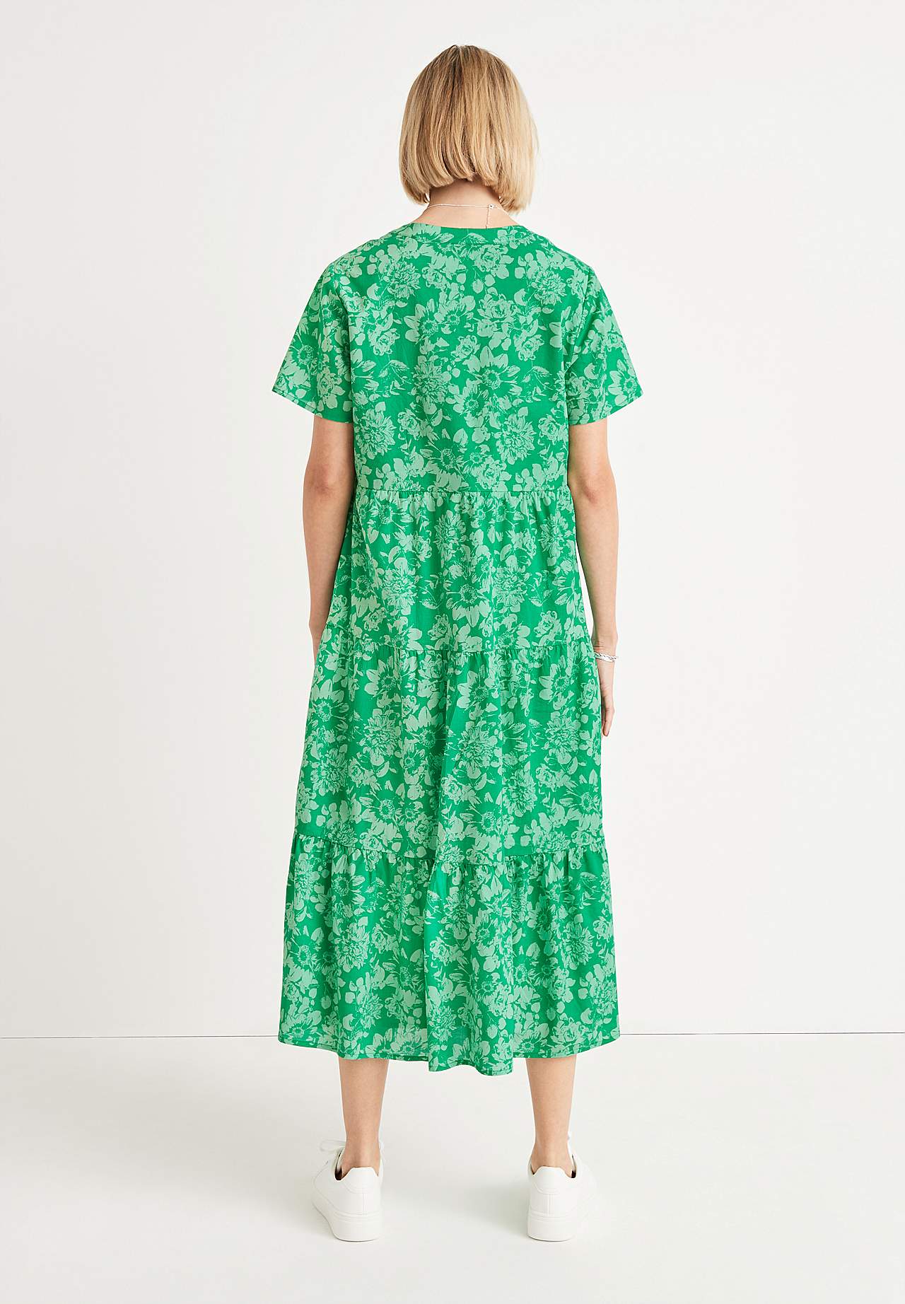 Baumwollkleid mit Volant Asta