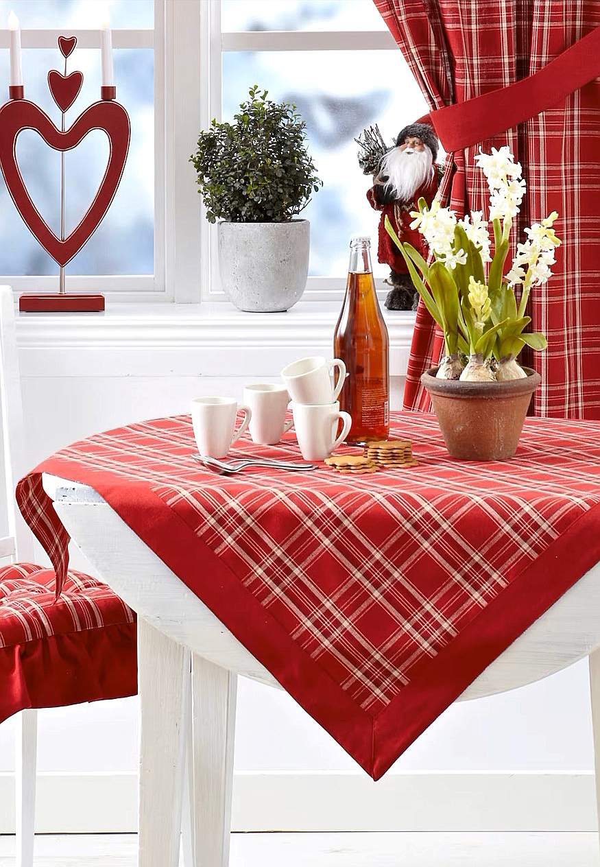 Tischdecke X-mas check