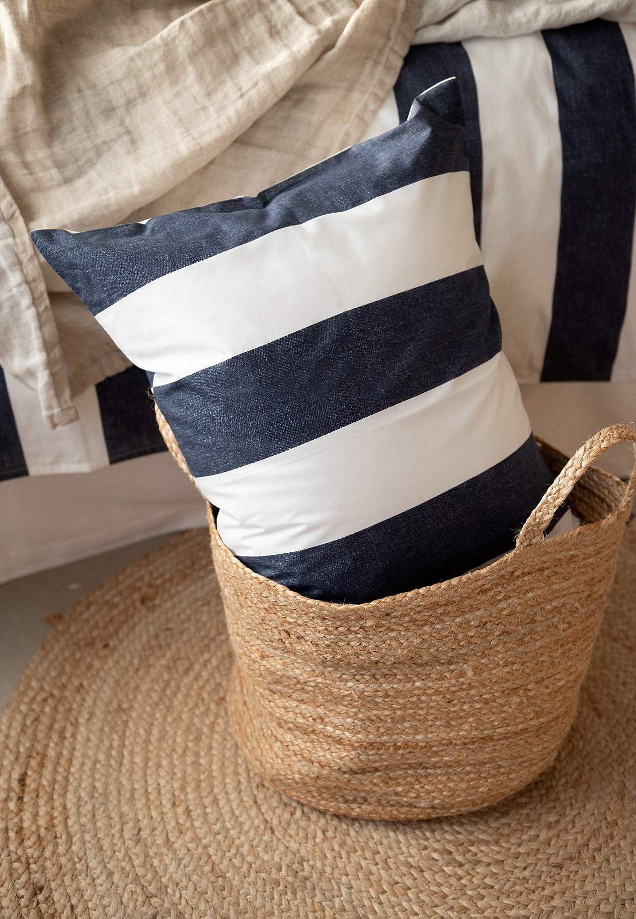 Gestreiftes Bettbezug-Set Block stripe