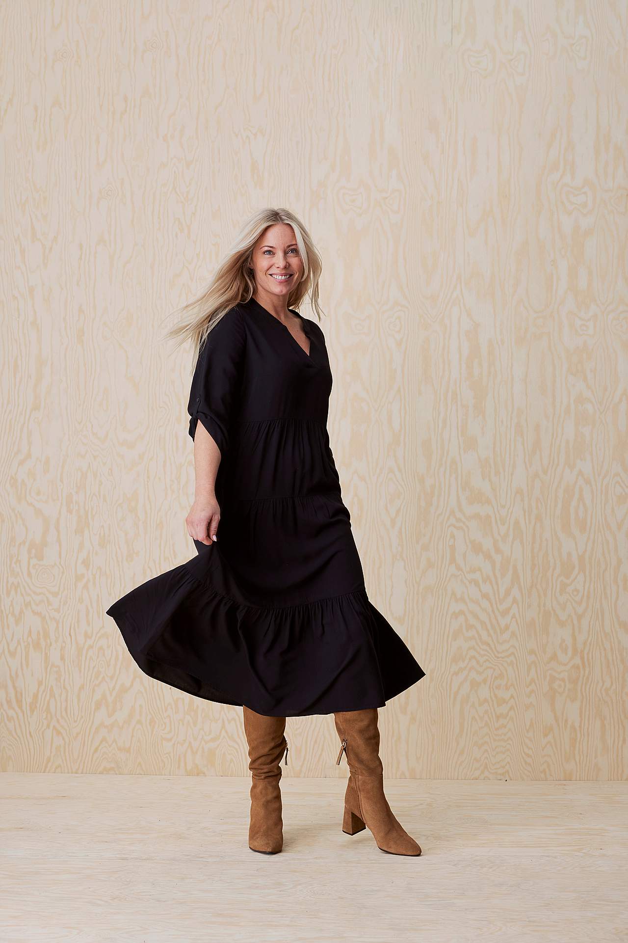 Kleid mit Volants