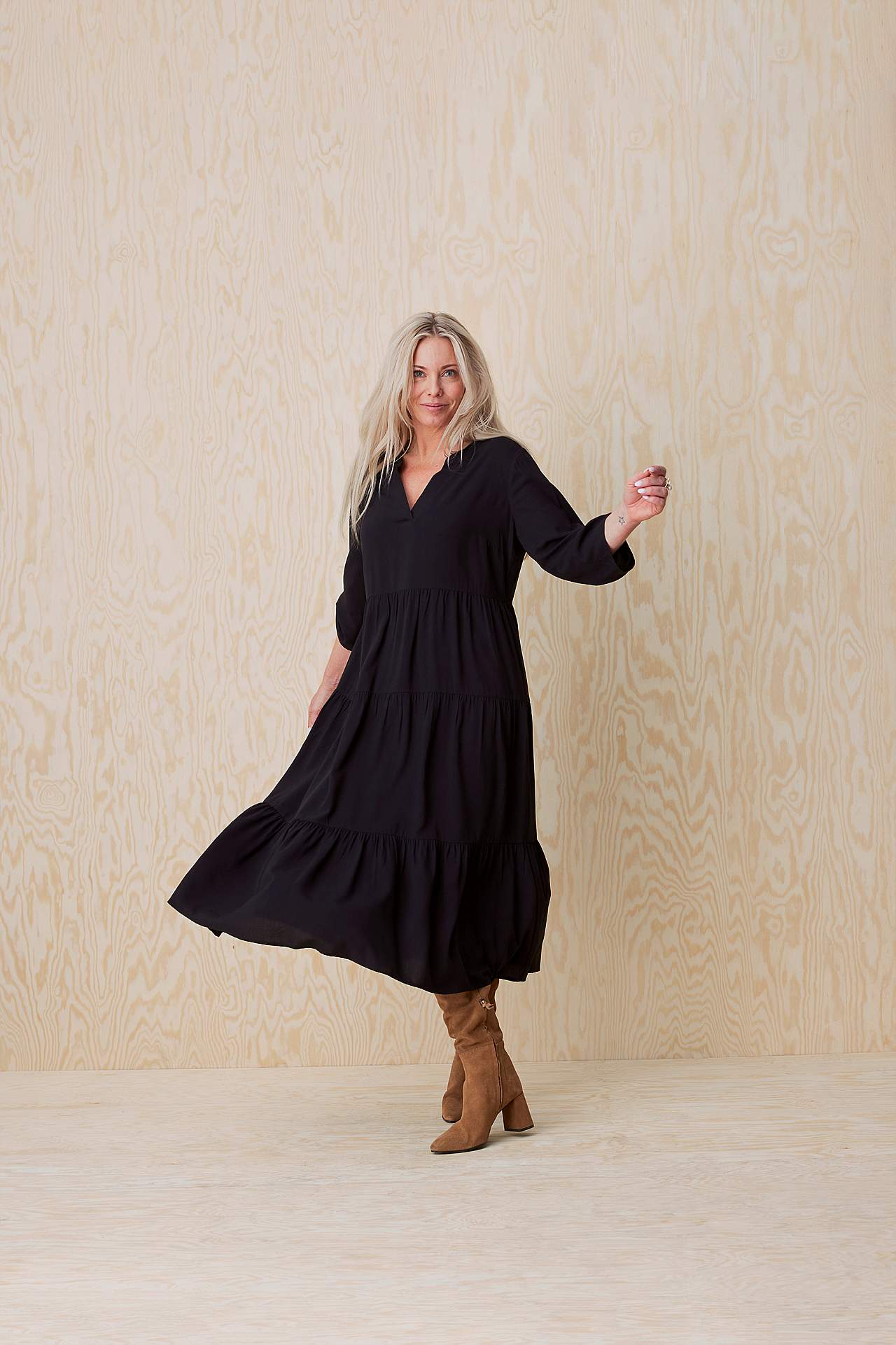 Kleid mit Volants