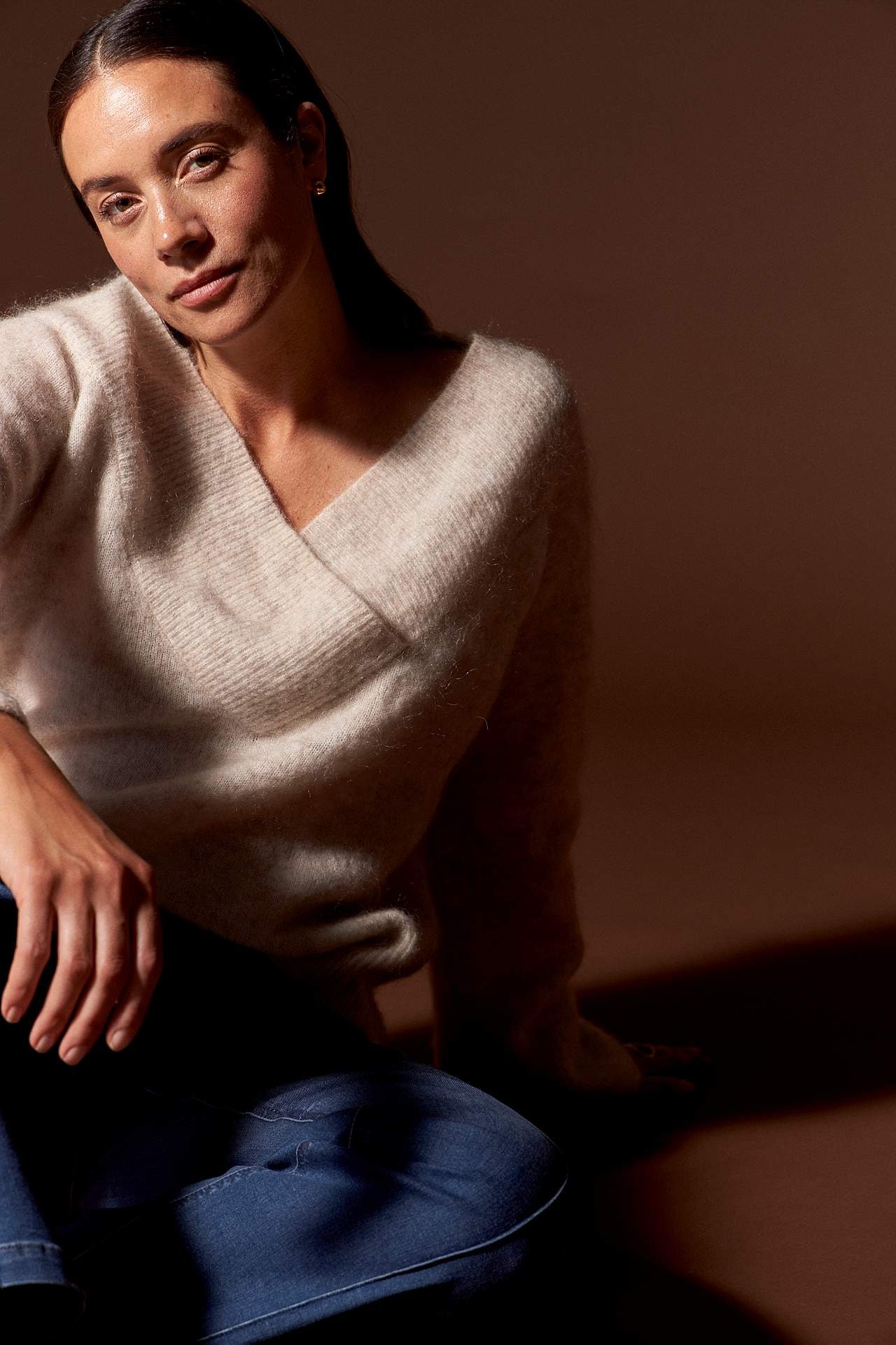 Pullover Premium aus Mohair- und Wollmischung