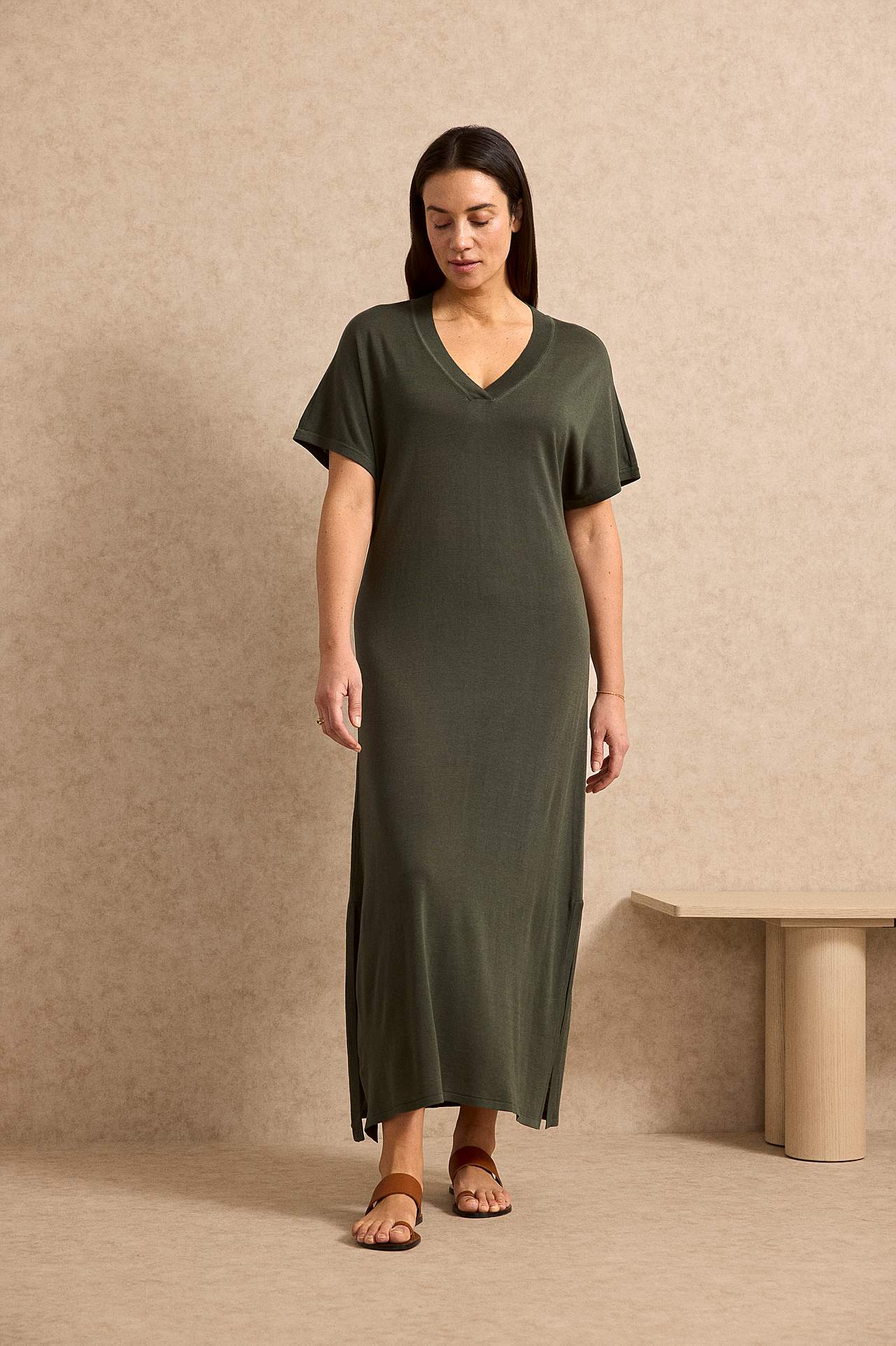 Fein Premium gestrickt Kleid