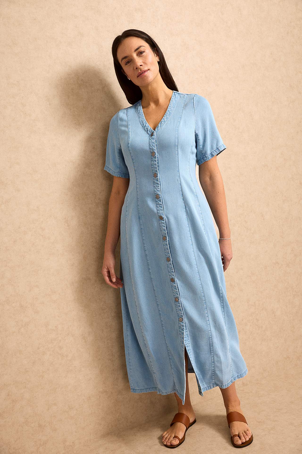 Ultra-weiches Premium Denimkleid