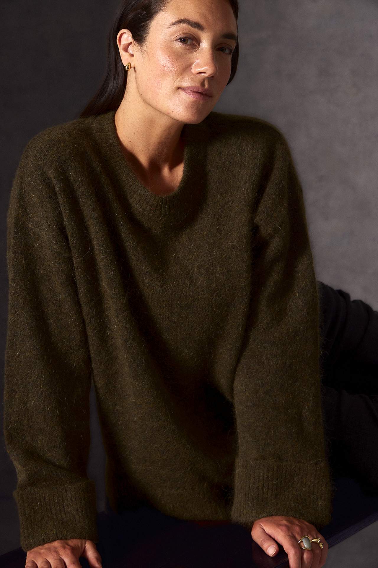 Pullover Premium aus Mohair- und Wollmischung