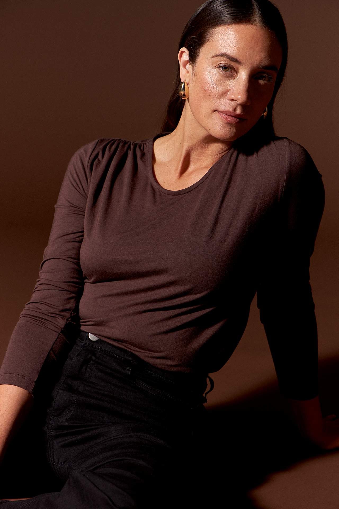 Oberteil Premium aus modal mit Kräuselungen