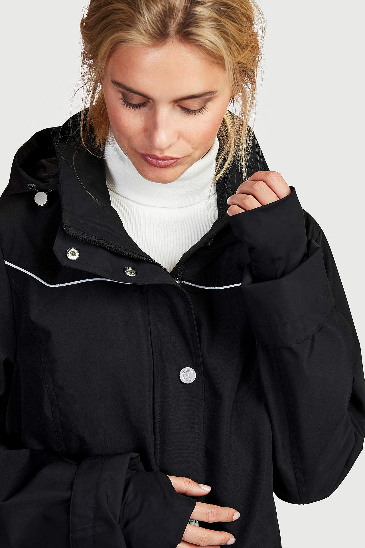 Lange Jacke mit reflektierenden Details Benita