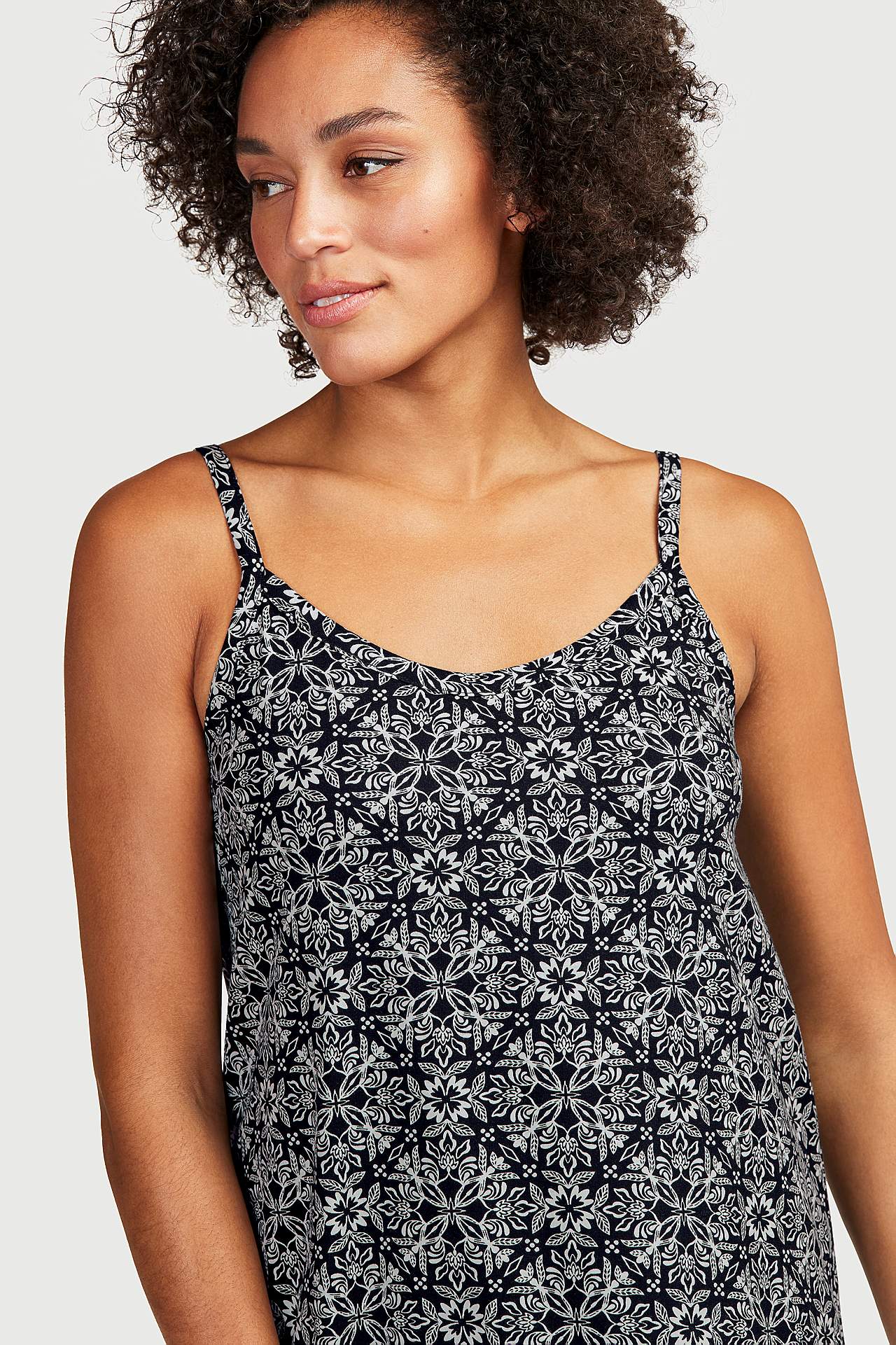 Gemustertes Jerseykleid Sigrid