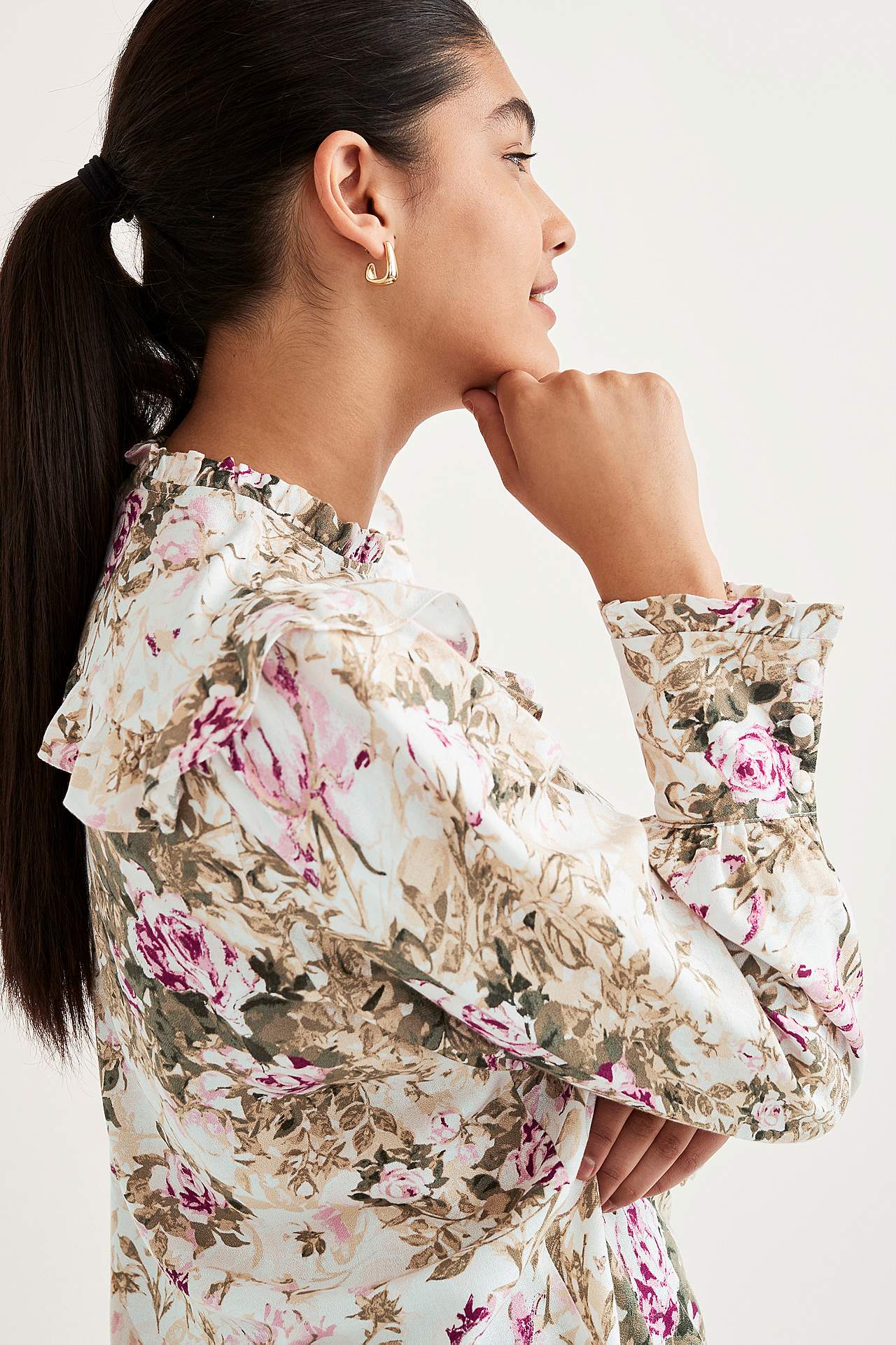 Gemusterte Bluse Laura