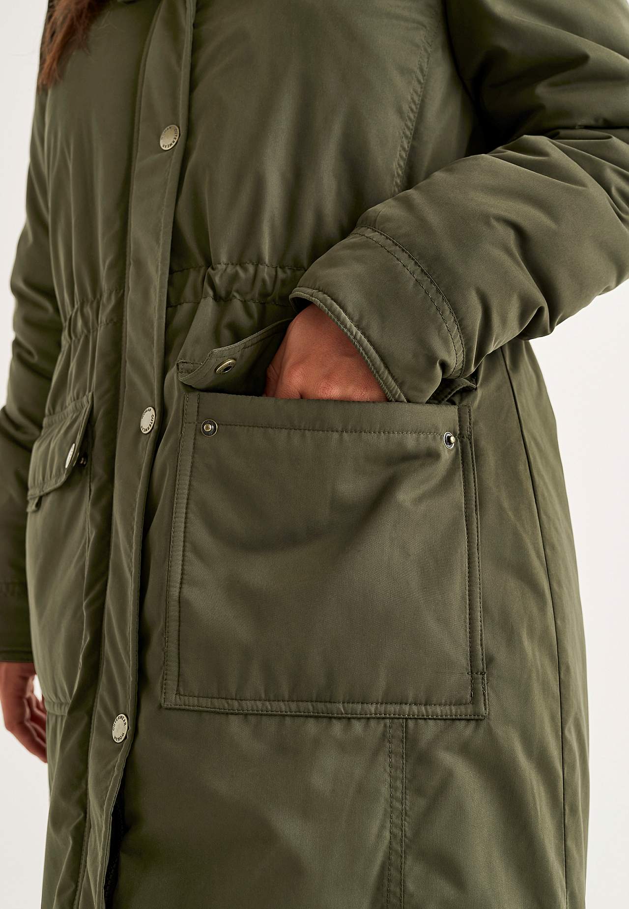 Parka mit pile-gefütterter Kapuze