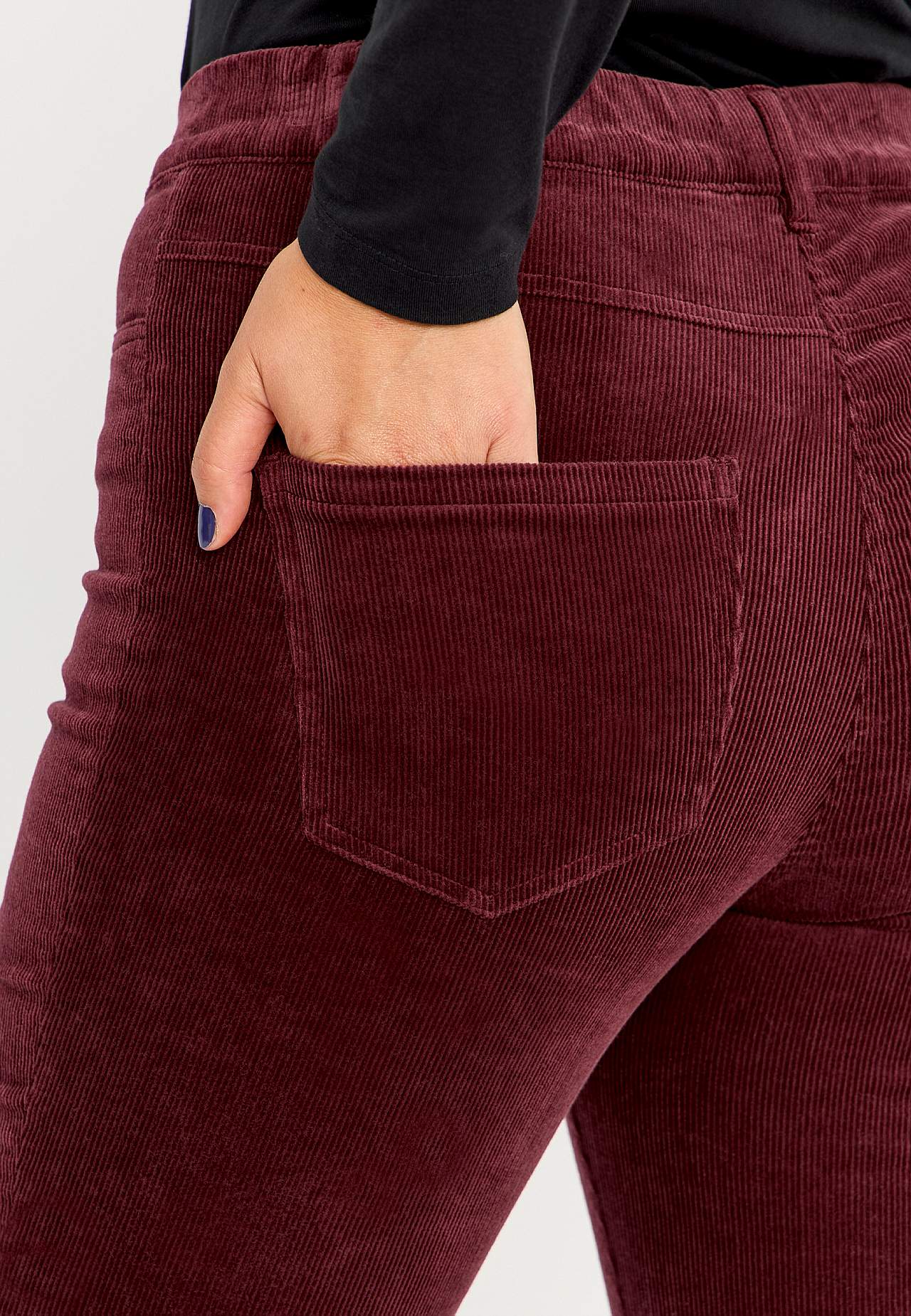 Treggings aus Kordsamt