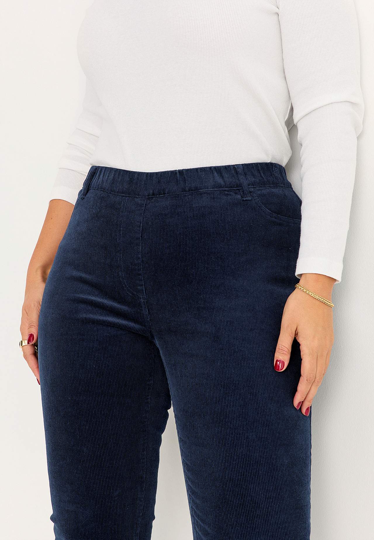 Treggings aus Kordsamt