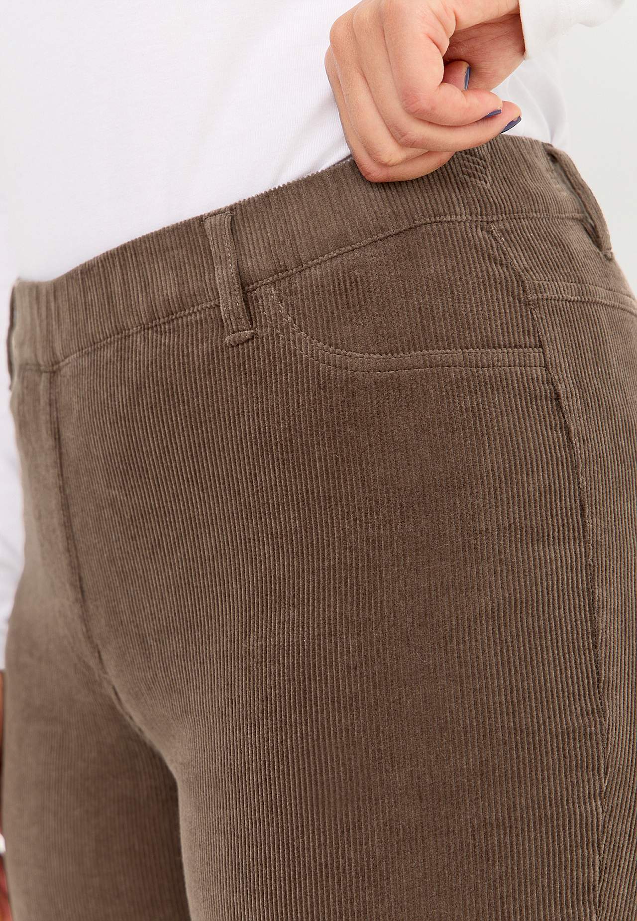 Treggings aus Kordsamt