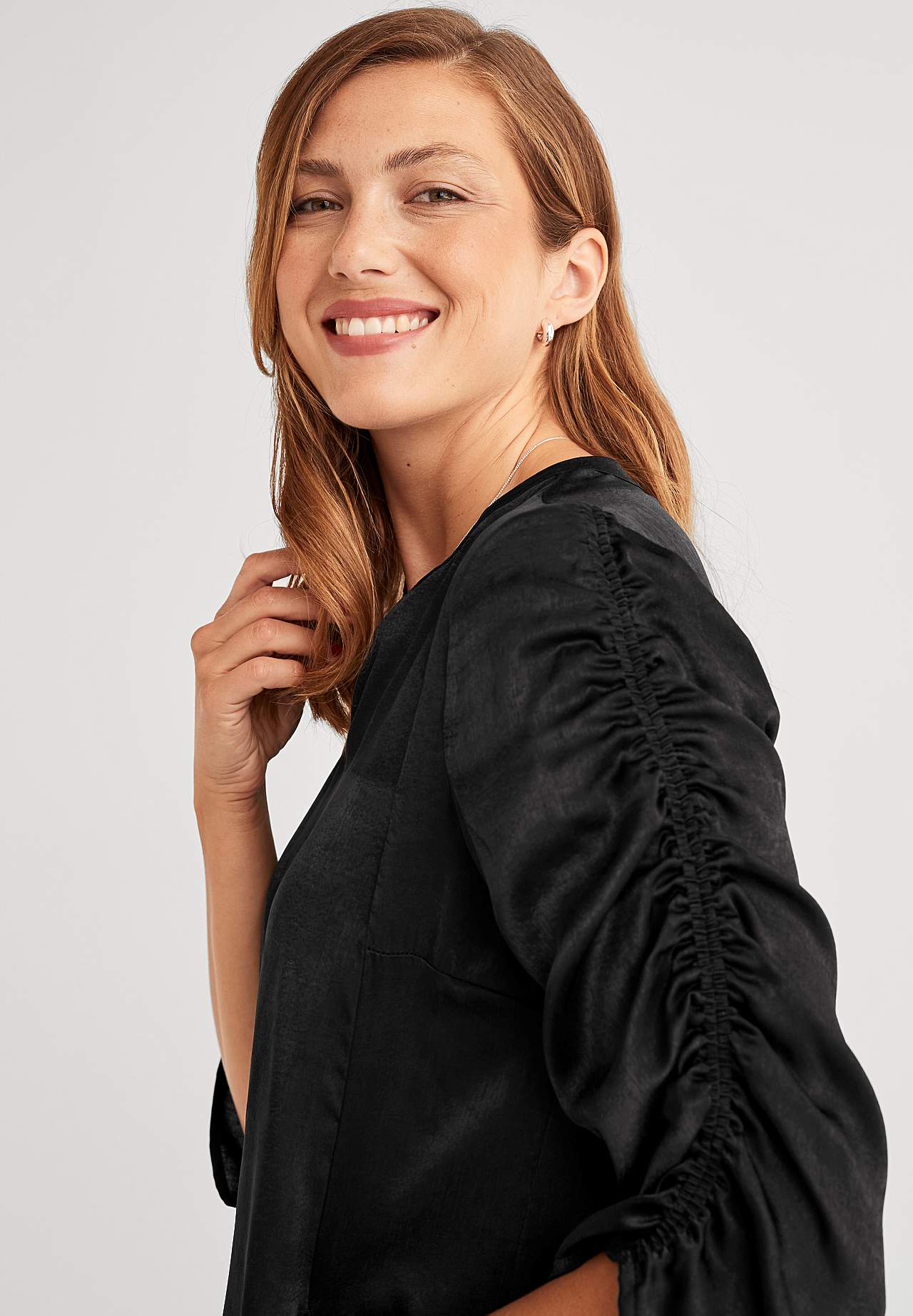 Tunika-Top aus Satin
