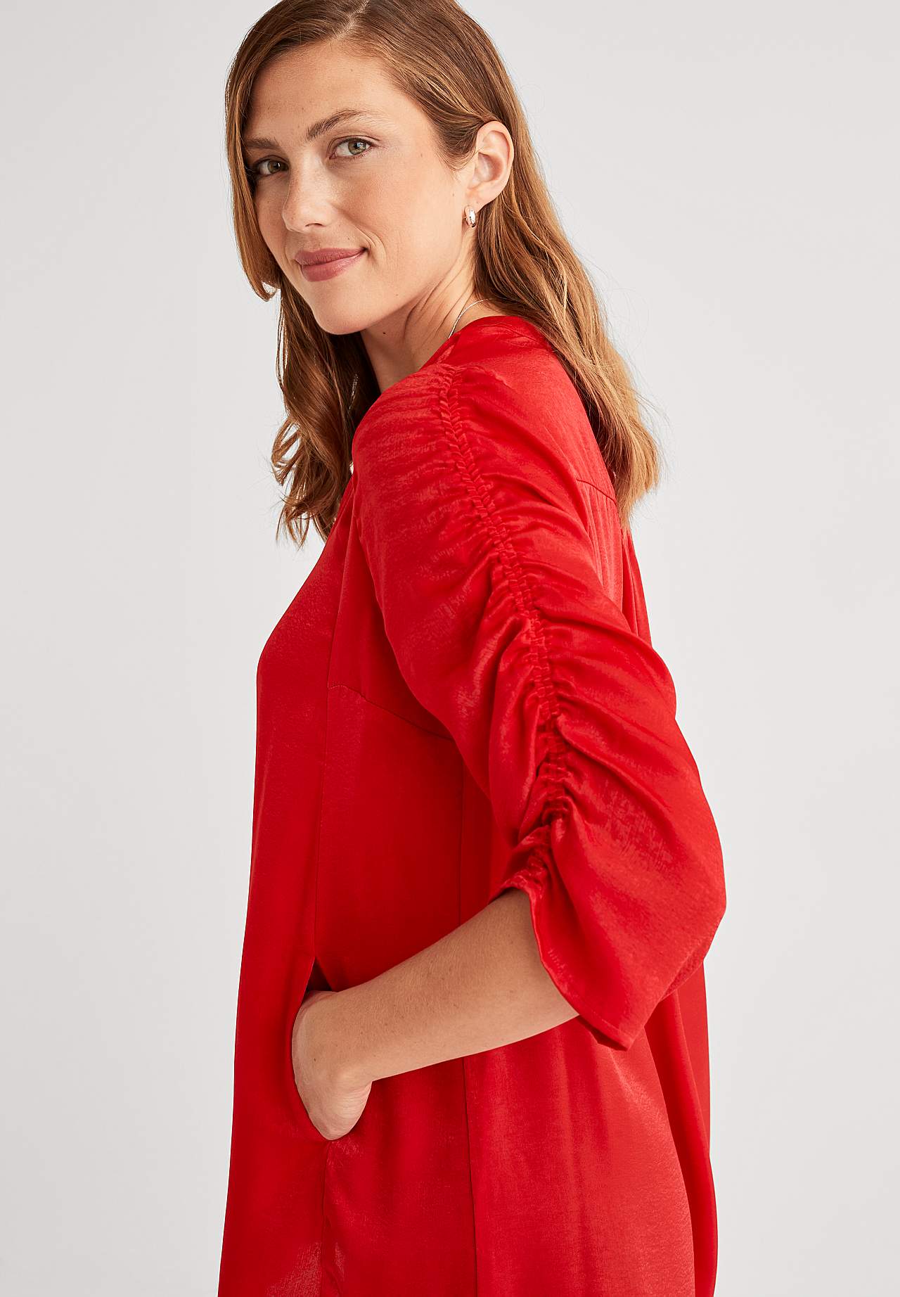 Tunika-Top aus Satin