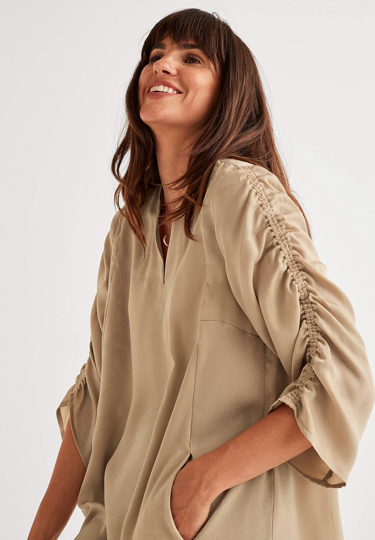 Tunika-Top aus Satin