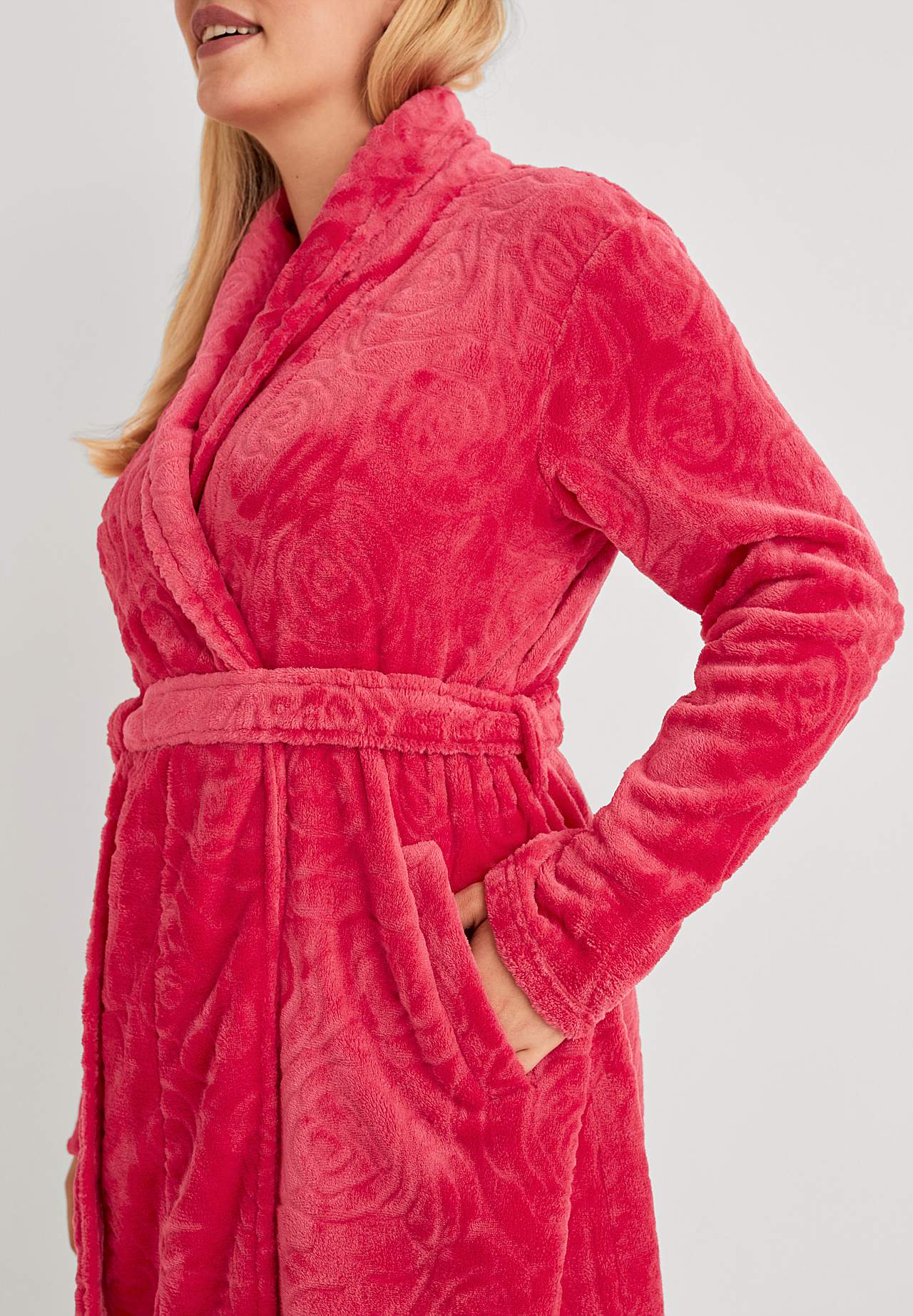 Morgenrock aus weichem Fleece