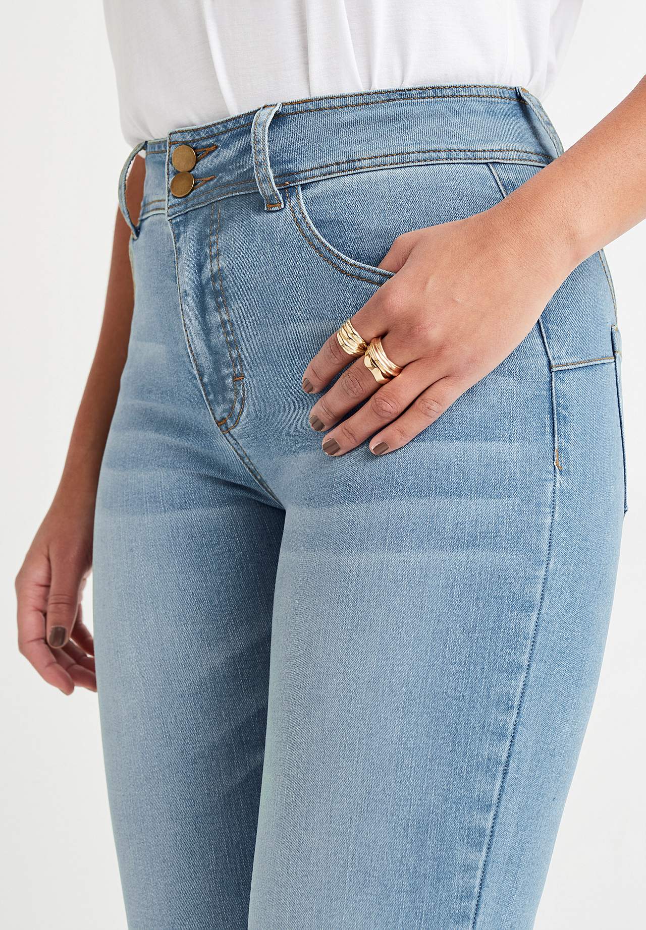 Figurformende Jeans mit Stretch