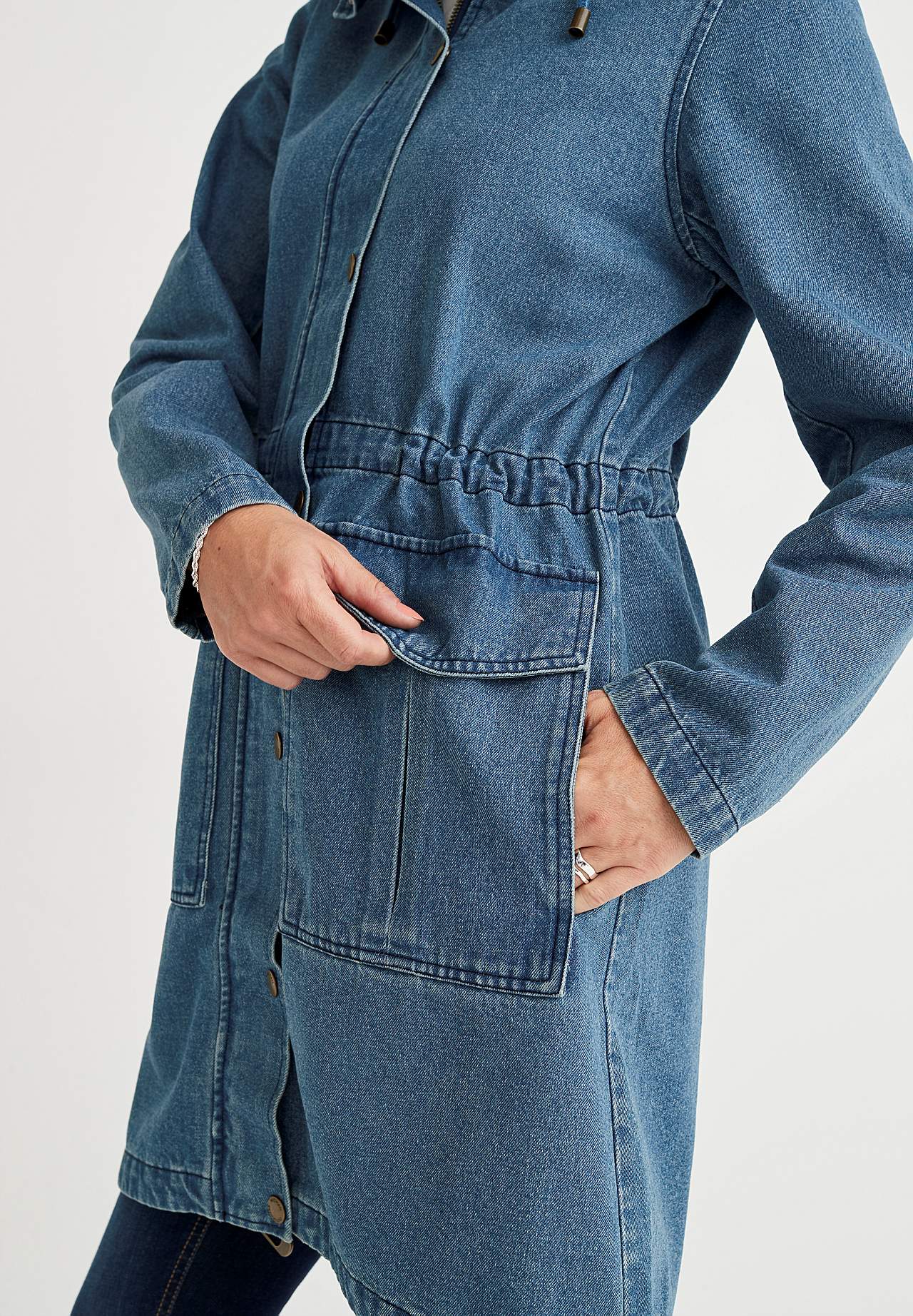 Parka aus Denim Jane