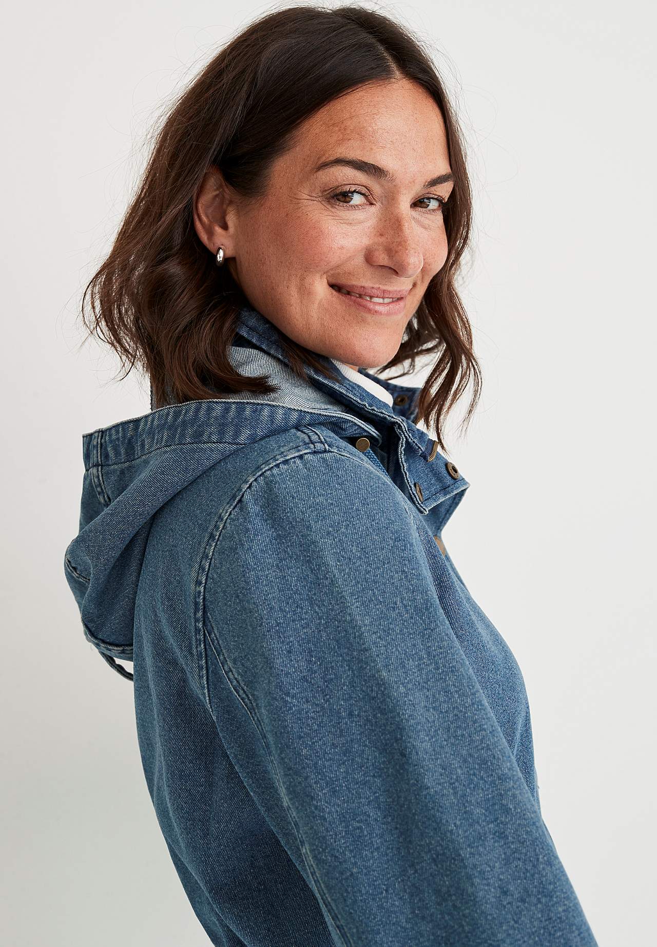 Parka aus Denim Jane