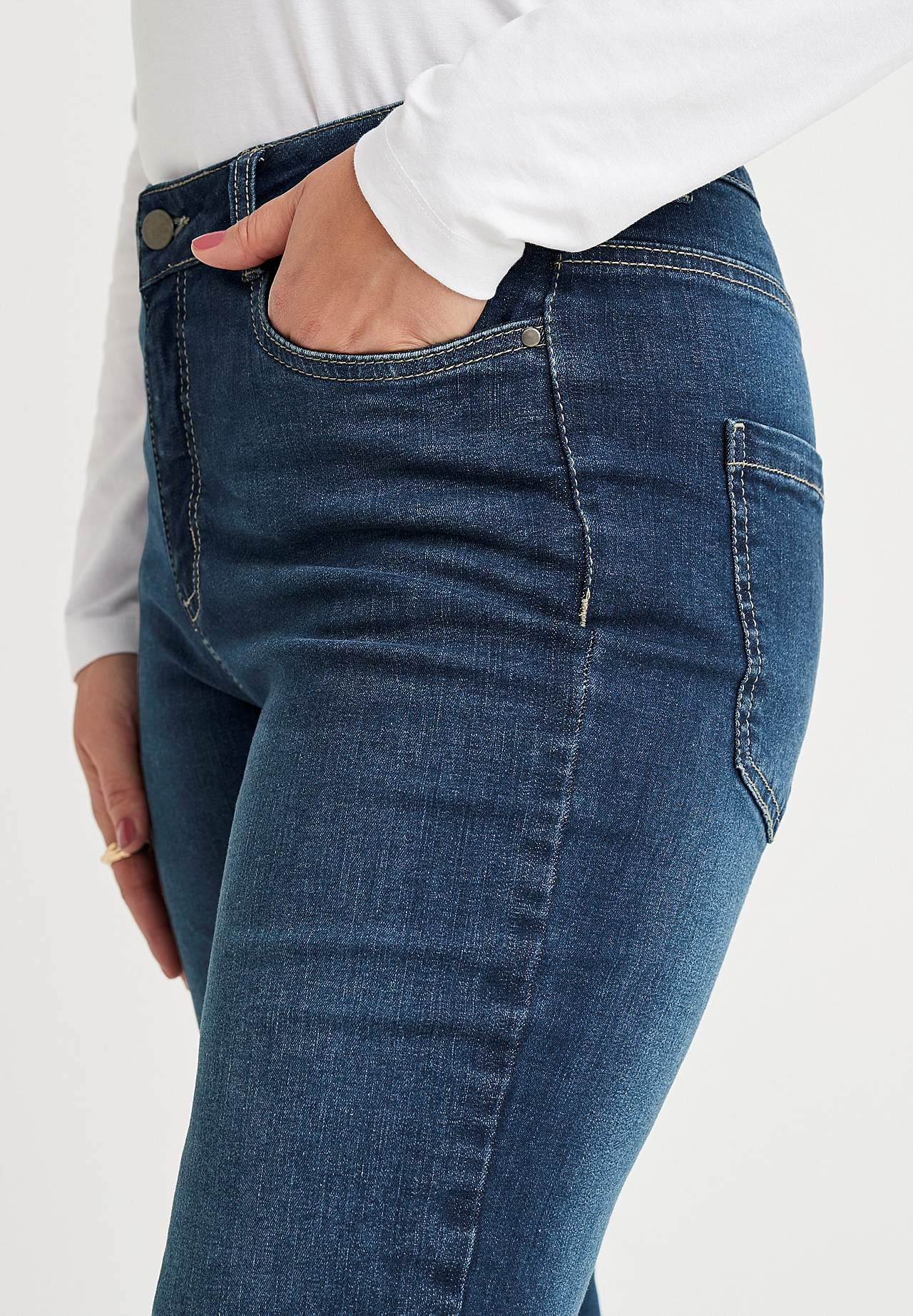 Stretch-Jeans mit gerades Bein - drei Längen